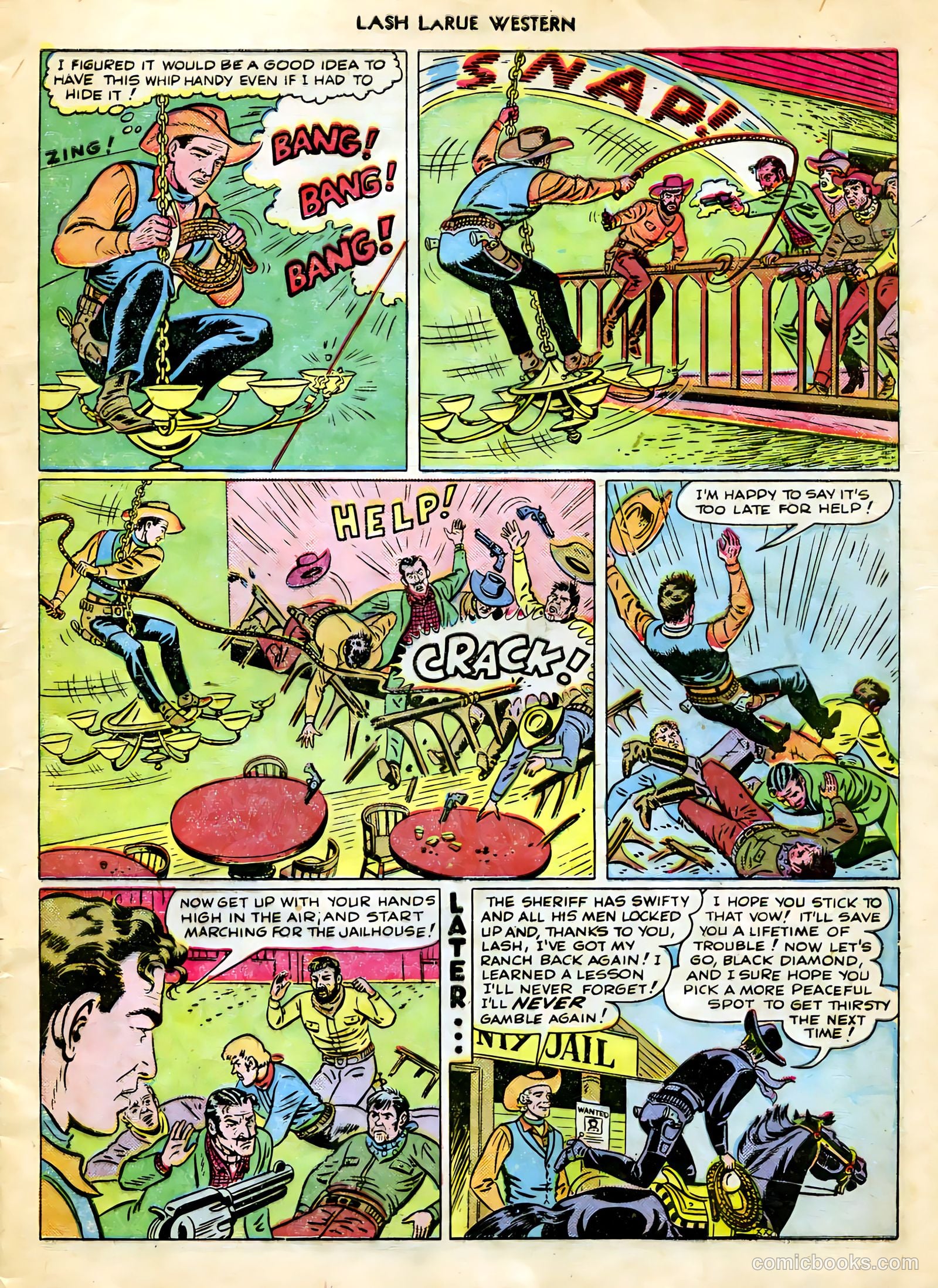 Lash LaRue Western #9 (1950) — page 9 of 36