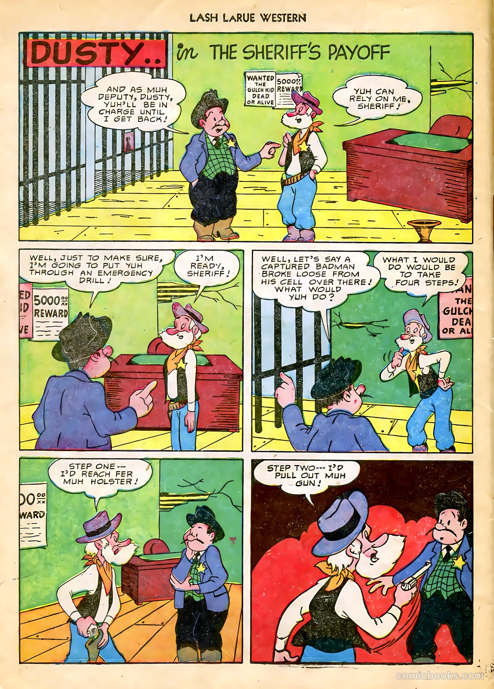 Lash LaRue Western #9 (1950) — page 10 of 36