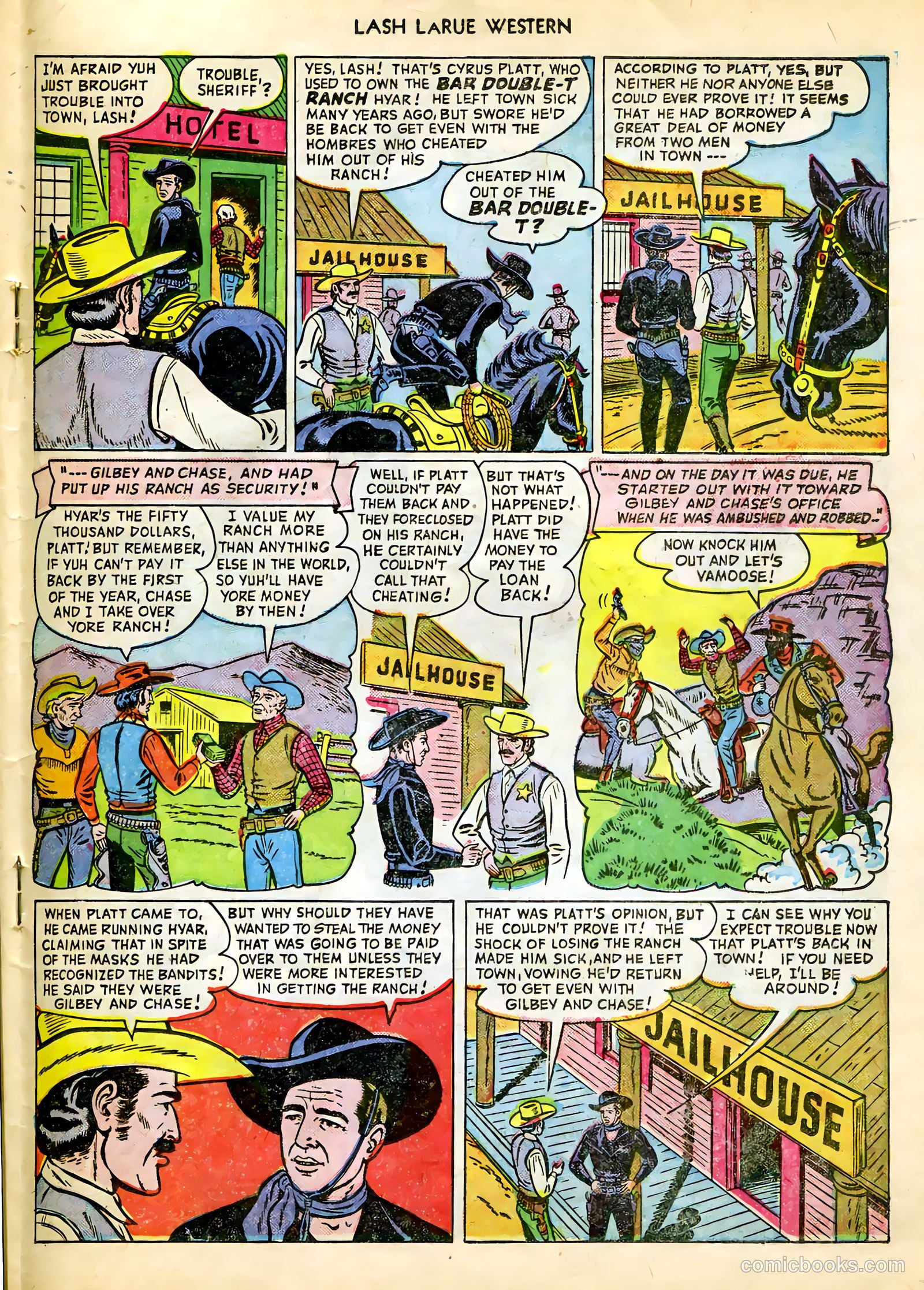 Lash LaRue Western #9 (1950) — page 19 of 36