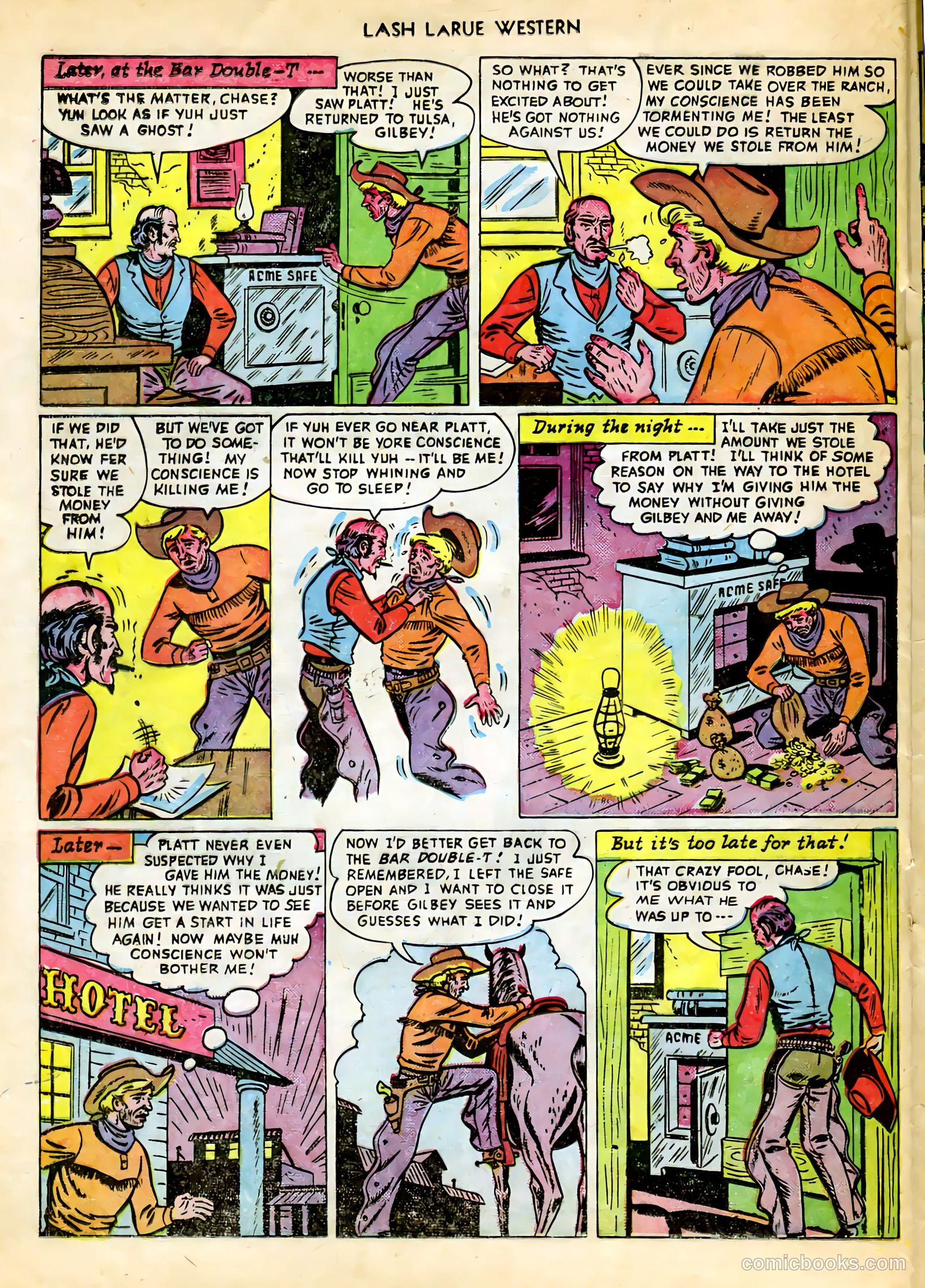 Lash LaRue Western #9 (1950) — page 20 of 36