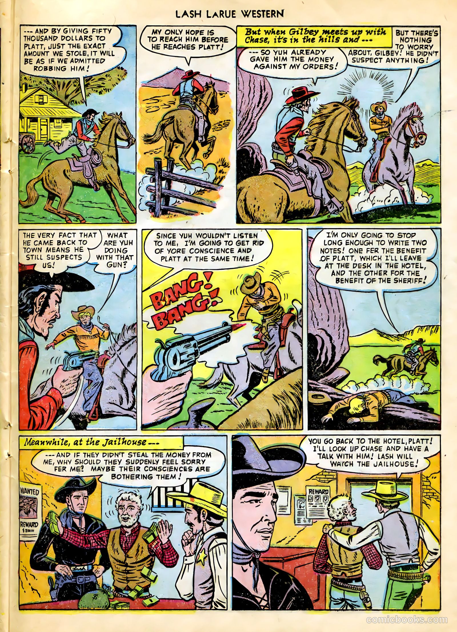 Lash LaRue Western #9 (1950) — page 21 of 36