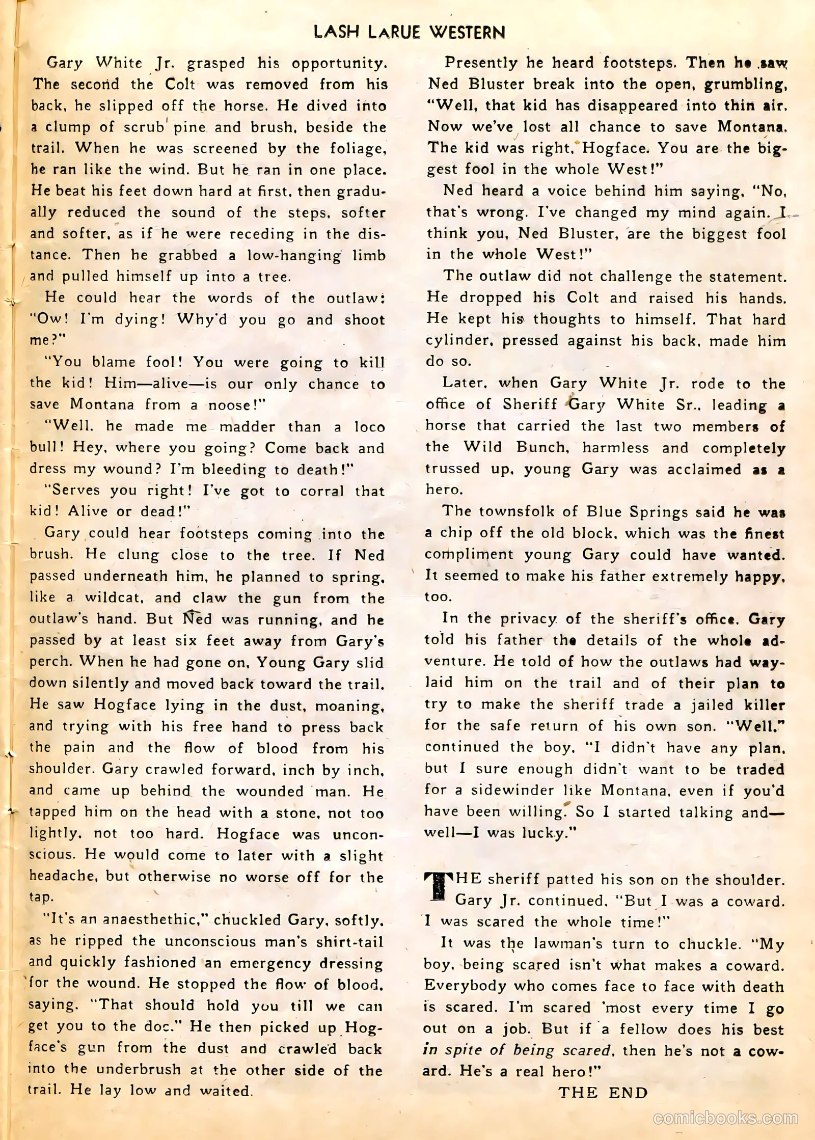 Lash LaRue Western #9 (1950) — page 25 of 36