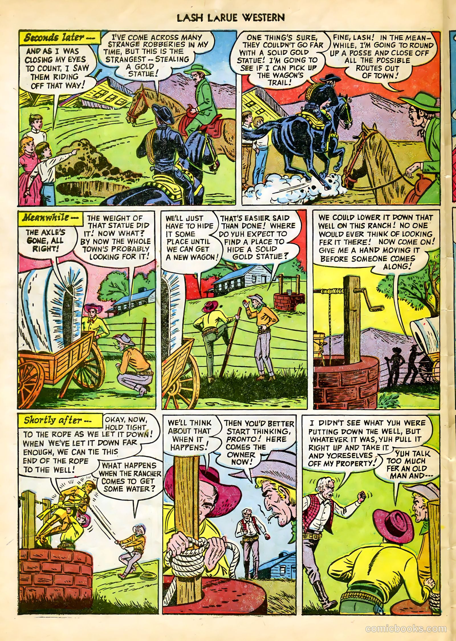 Lash LaRue Western #9 (1950) — page 30 of 36