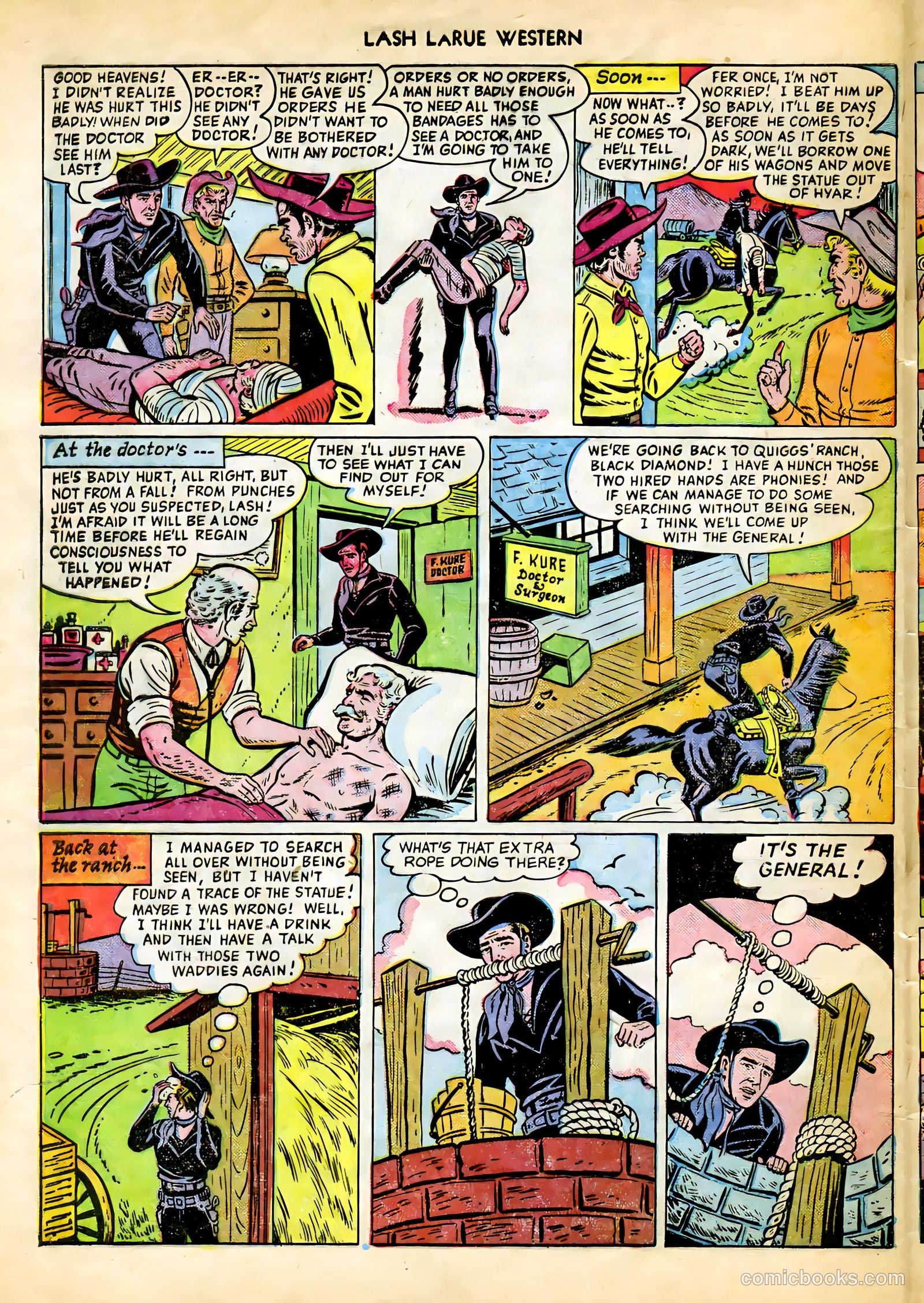 Lash LaRue Western #9 (1950) — page 32 of 36