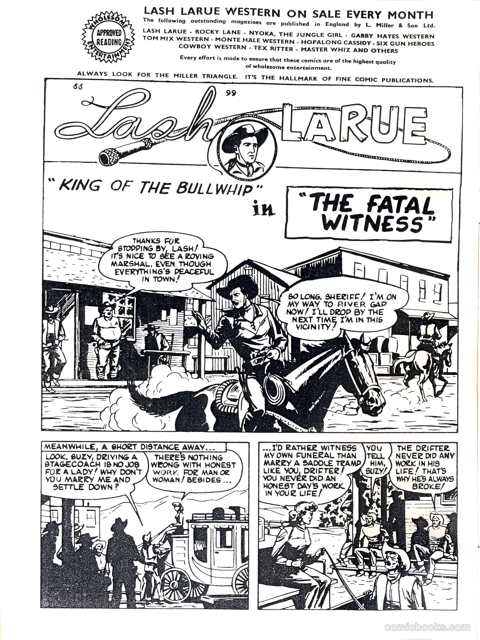 Lash Larue Western #92 (1954) — page 2 of 29