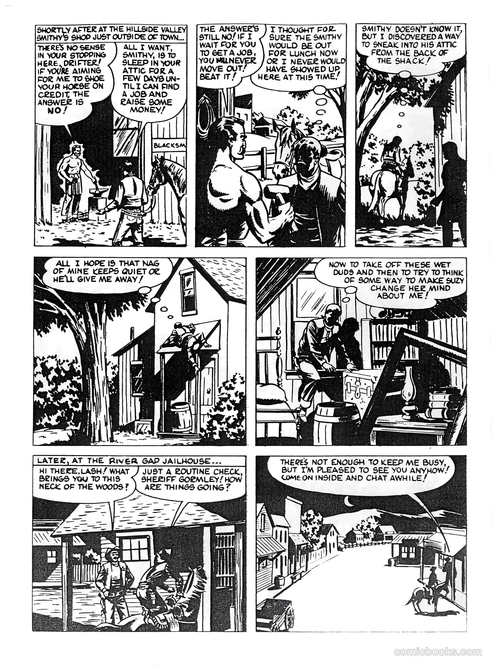 Lash Larue Western #92 (1954) — page 6 of 29