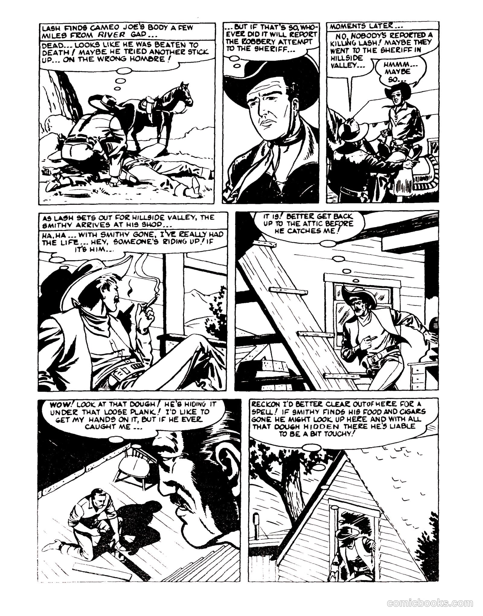 Lash Larue Western #92 (1954) — page 12 of 29