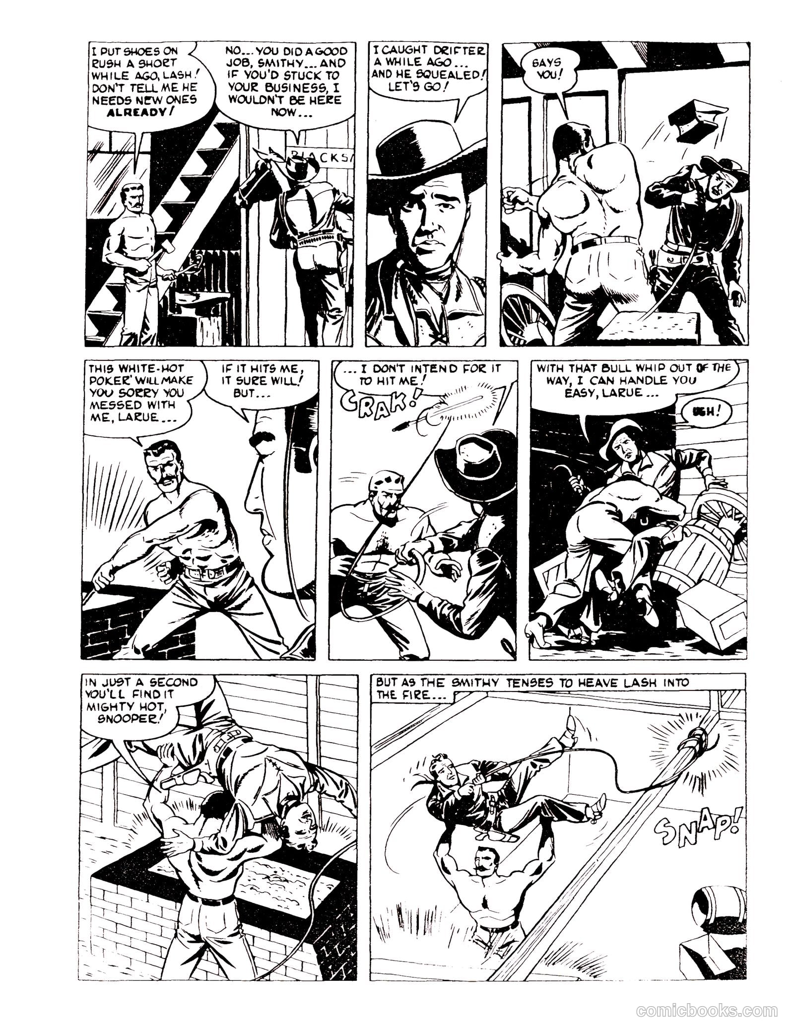 Lash Larue Western #92 (1954) — page 16 of 29