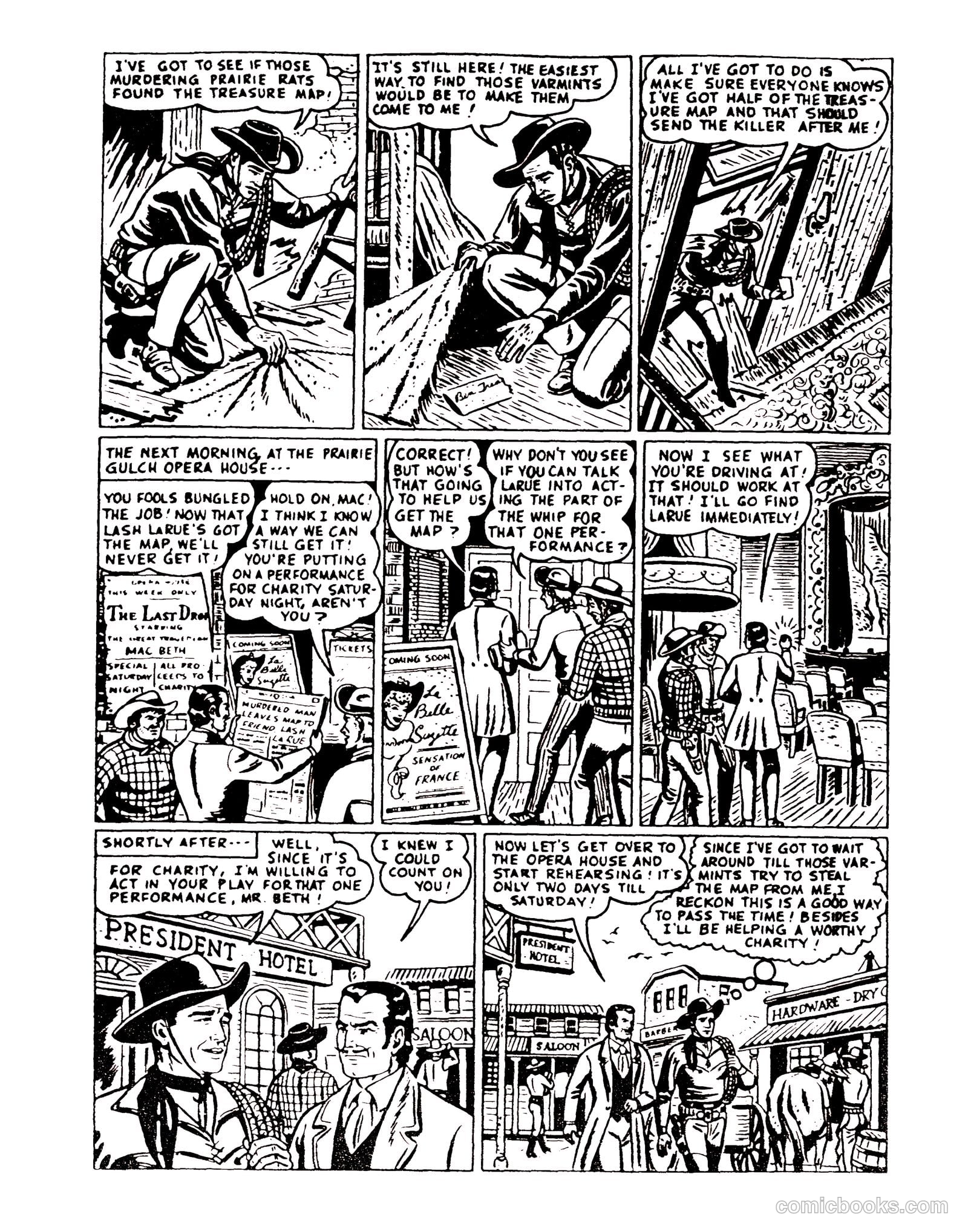 Lash Larue Western #92 (1954) — page 22 of 29