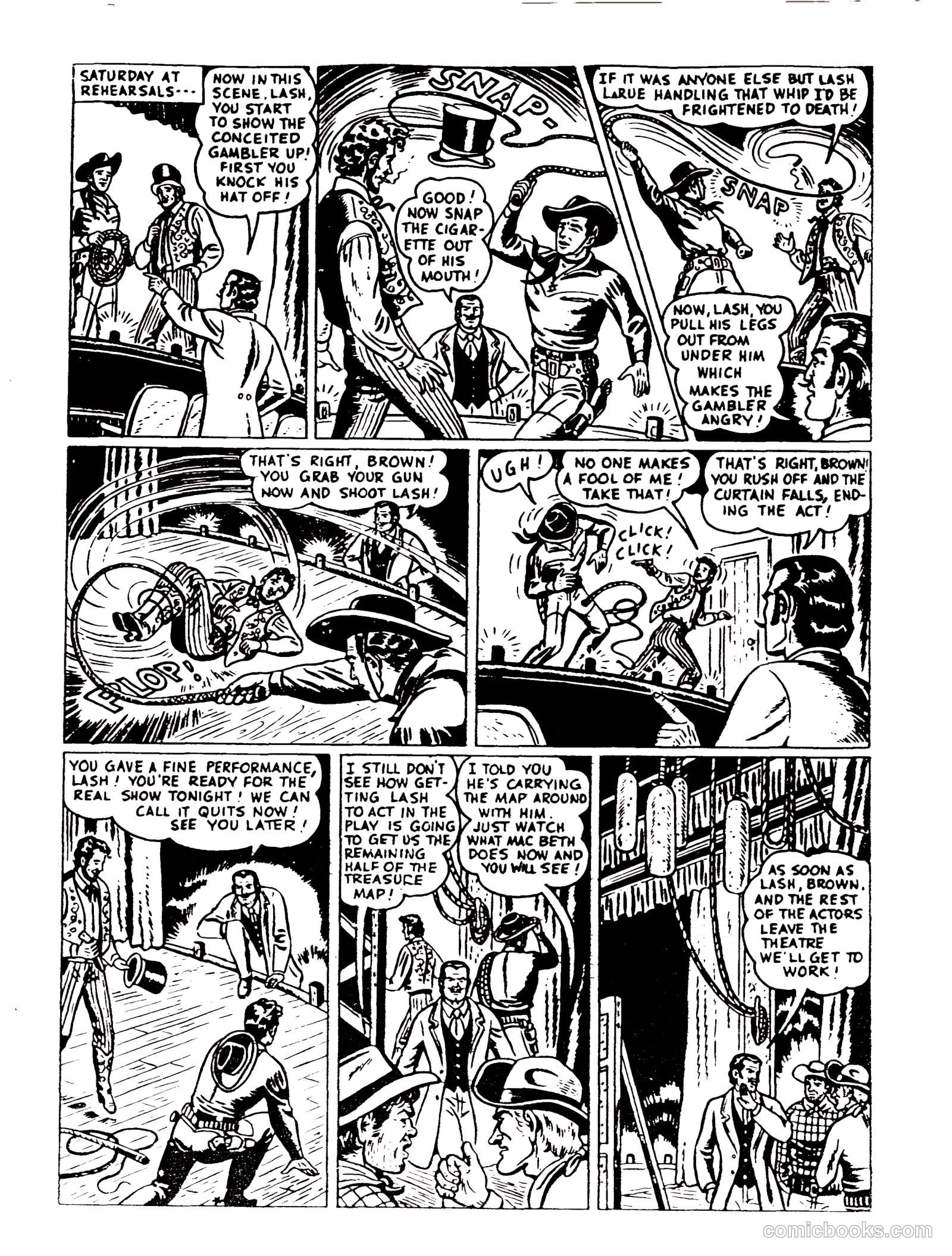 Lash Larue Western #92 (1954) — page 23 of 29