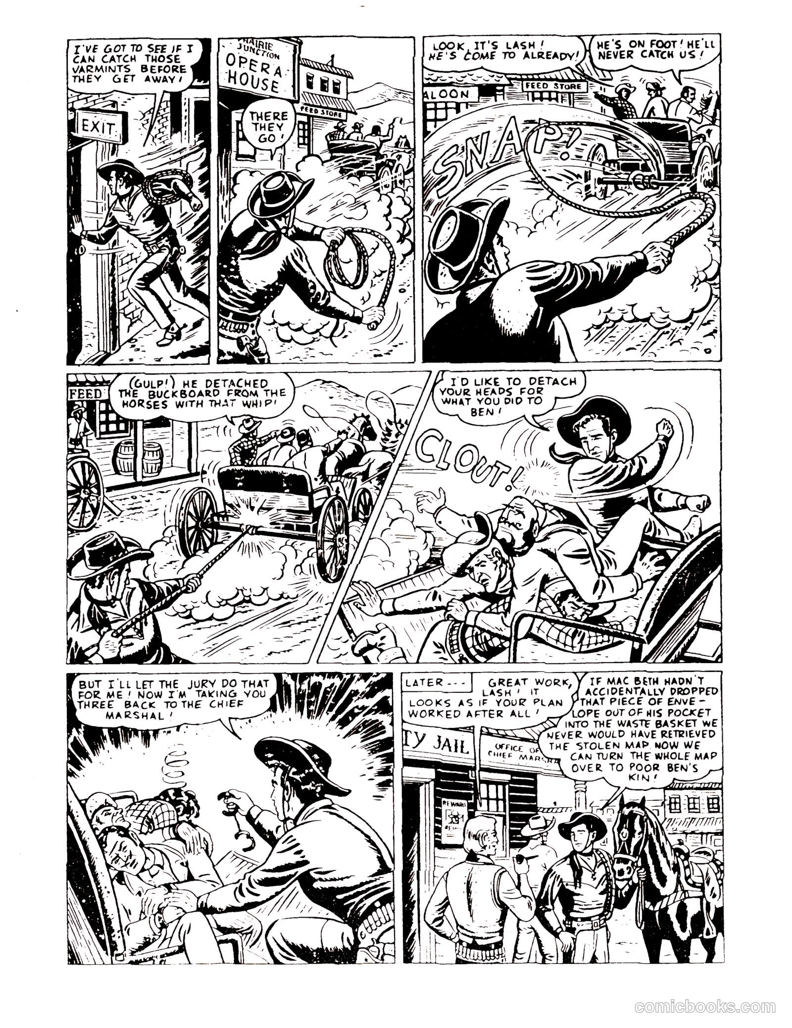 Lash Larue Western #92 (1954) — page 27 of 29