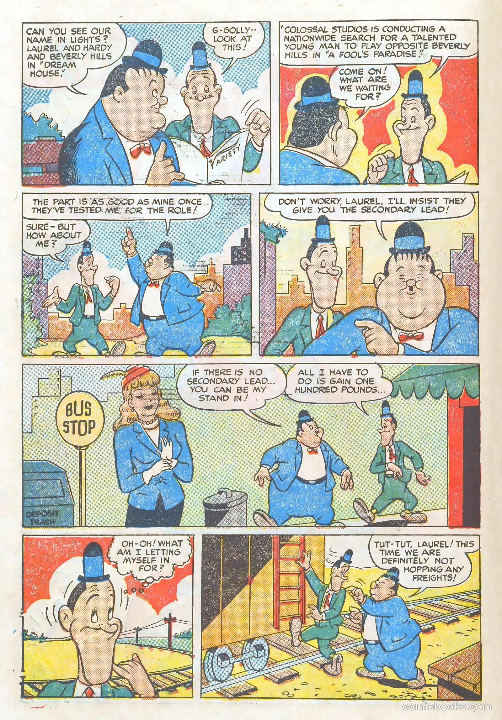 Laurel and Hardy Comics #1 (1949) — page 4 of 36