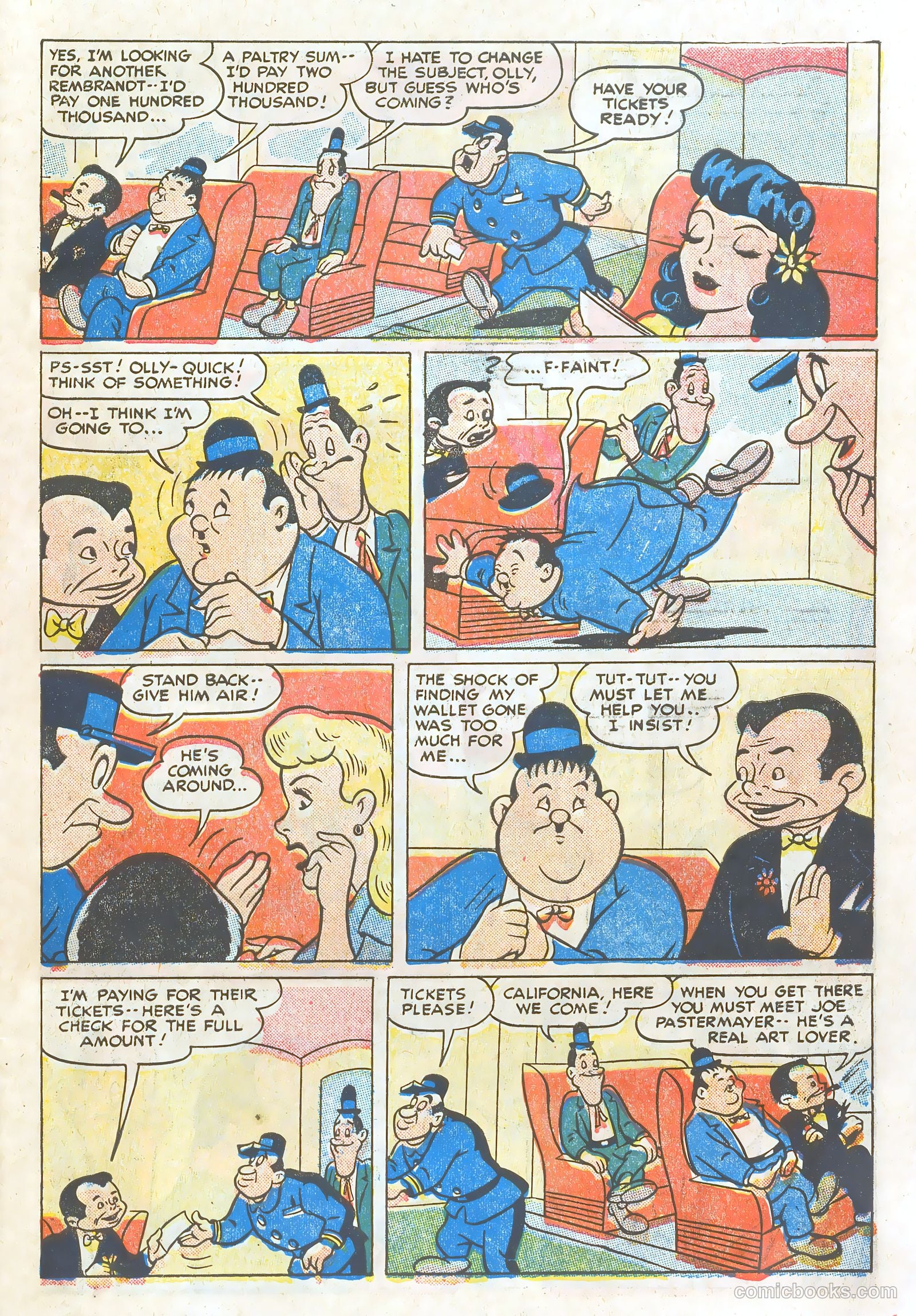 Laurel and Hardy Comics #1 (1949) — page 7 of 36