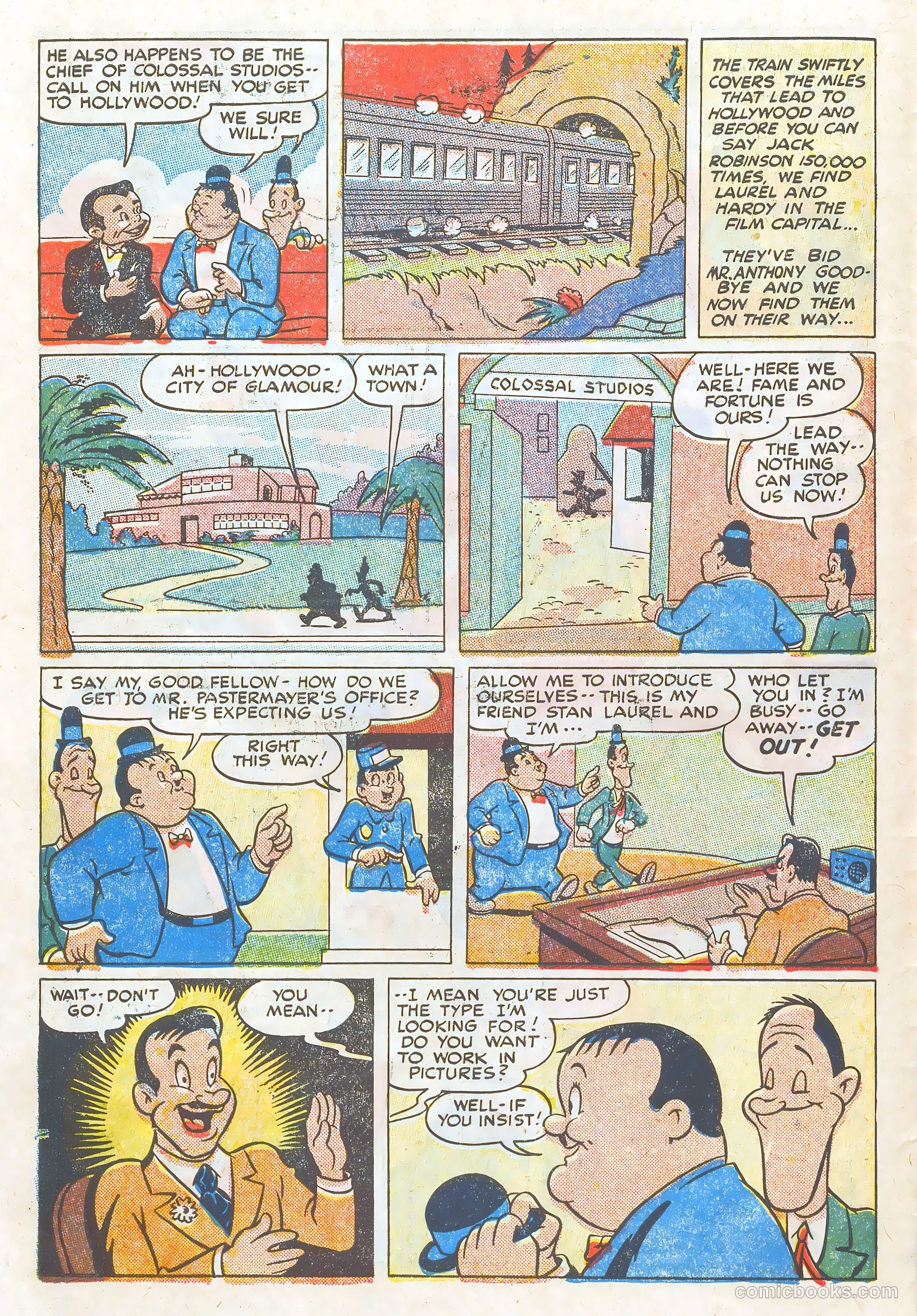 Laurel and Hardy Comics #1 (1949) — page 8 of 36