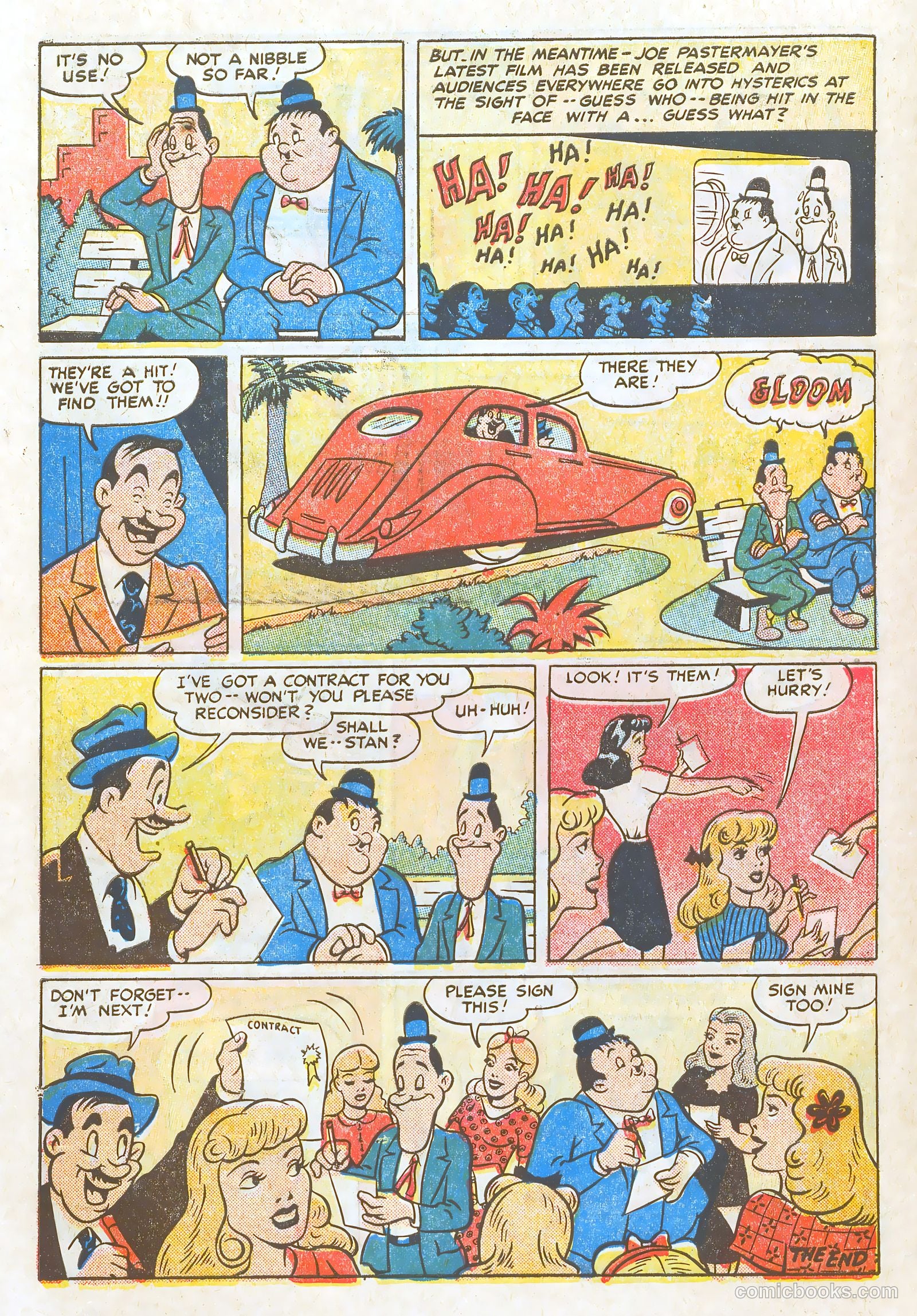 Laurel and Hardy Comics #1 (1949) — page 10 of 36