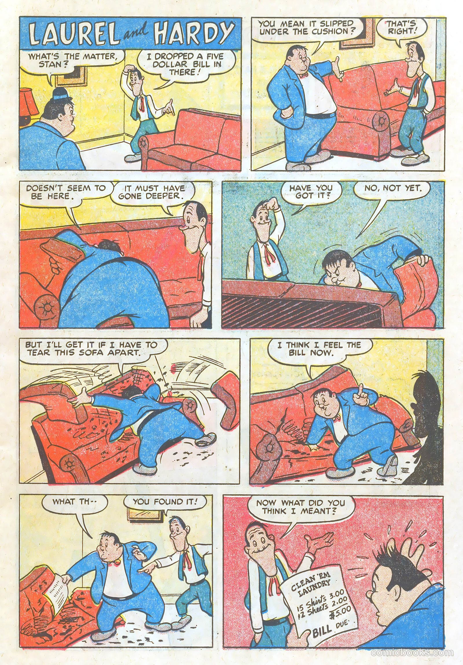 Laurel and Hardy Comics #1 (1949) — page 11 of 36