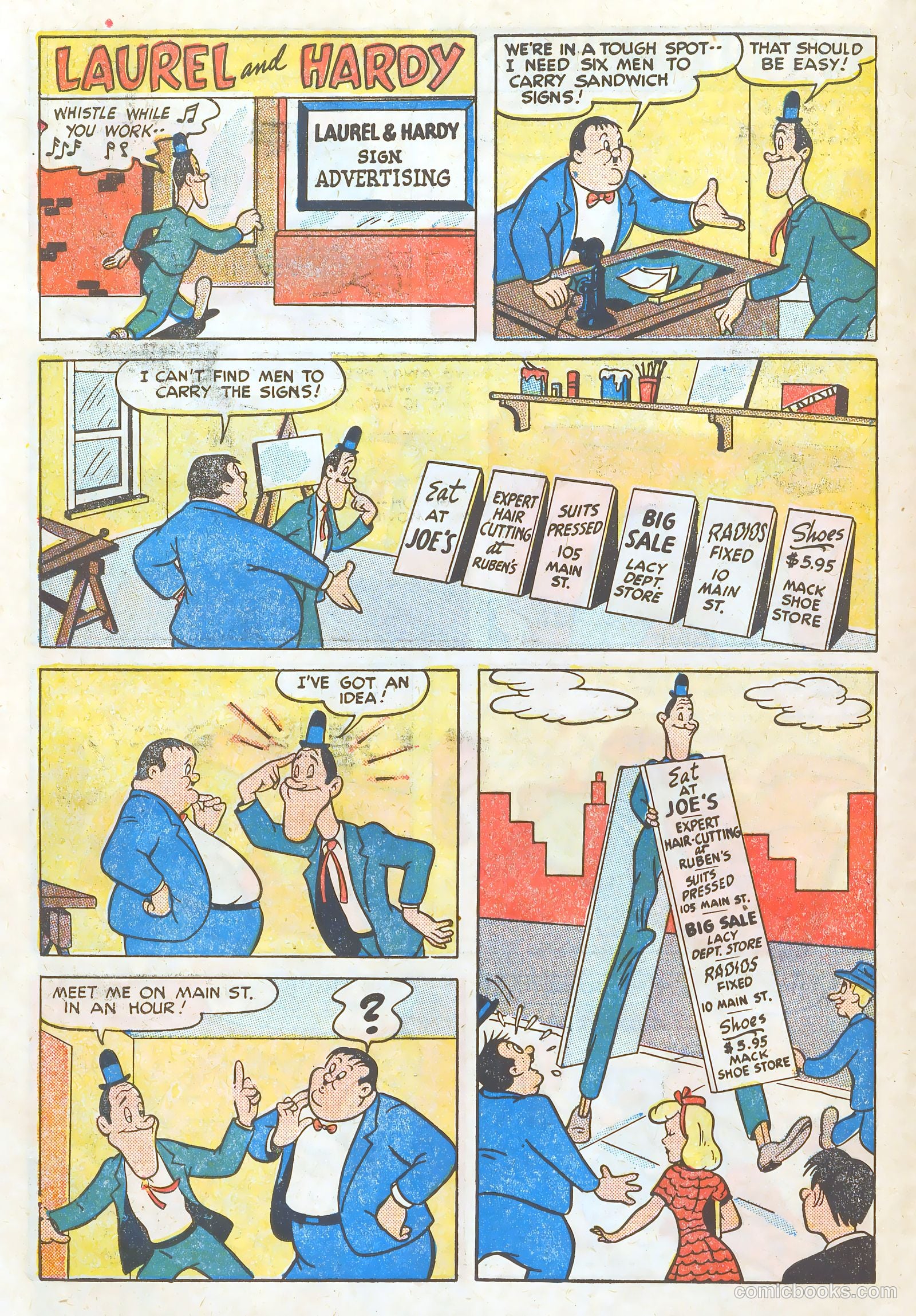 Laurel and Hardy Comics #1 (1949) — page 12 of 36