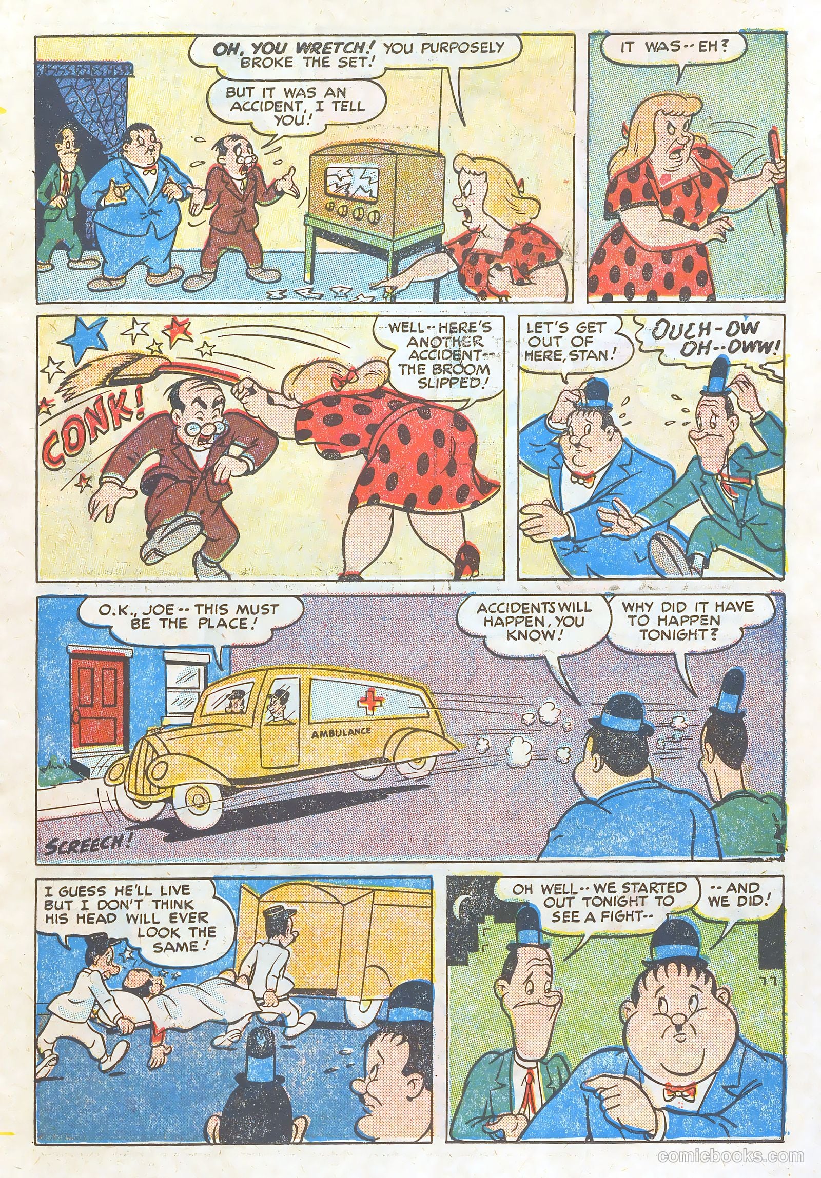 Laurel and Hardy Comics #1 (1949) — page 17 of 36