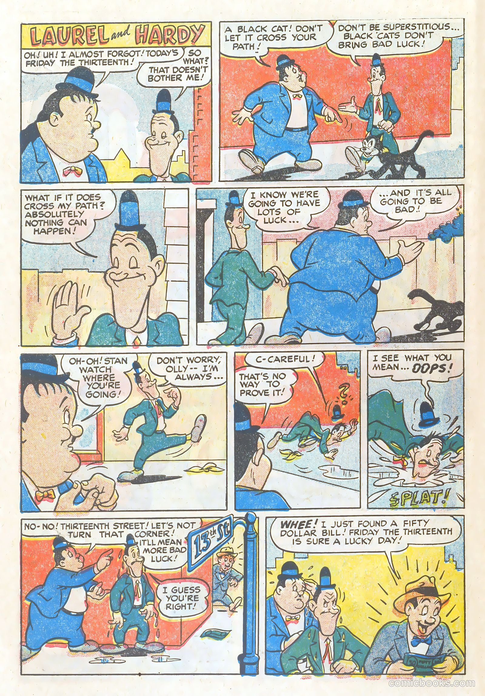 Laurel and Hardy Comics #1 (1949) — page 30 of 36