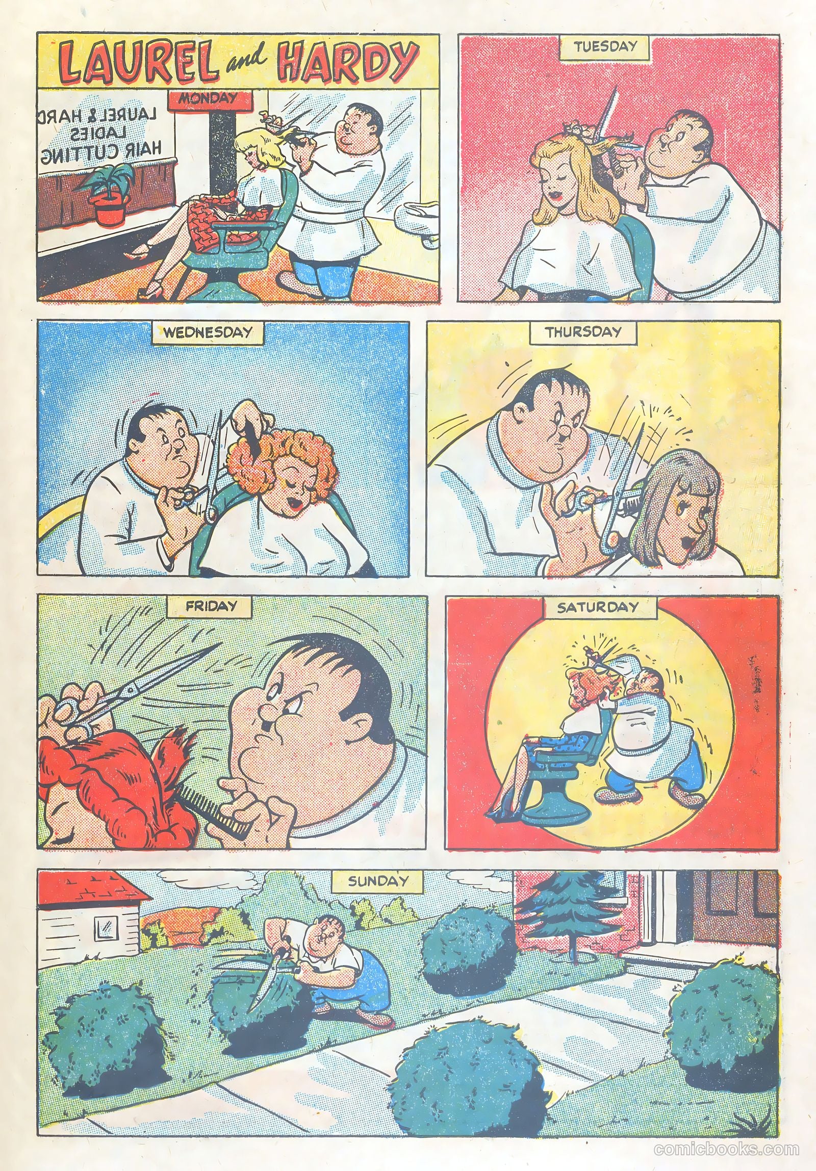 Laurel and Hardy Comics #1 (1949) — page 33 of 36