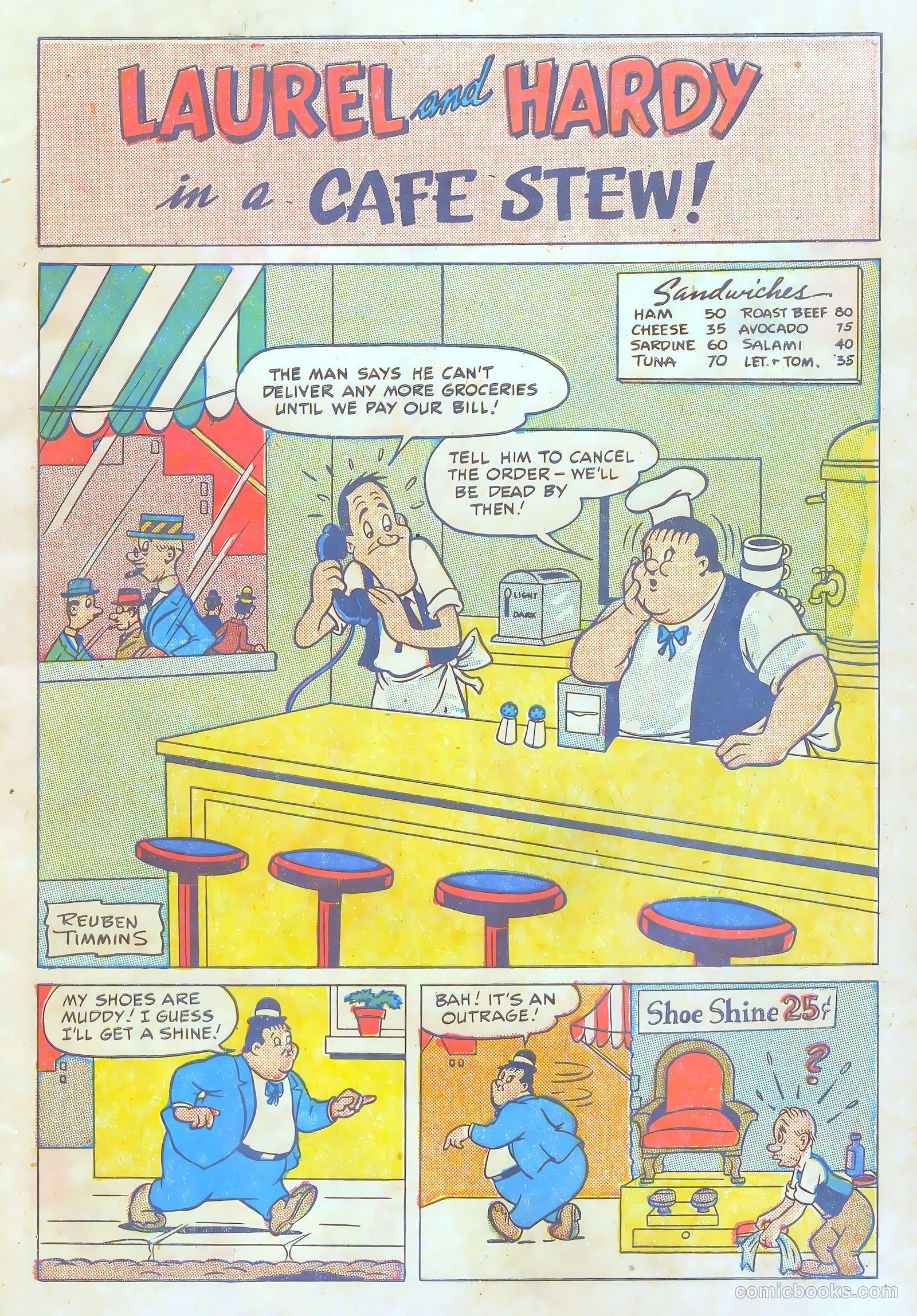 Laurel and Hardy Comics #3 (1949) — page 3 of 36