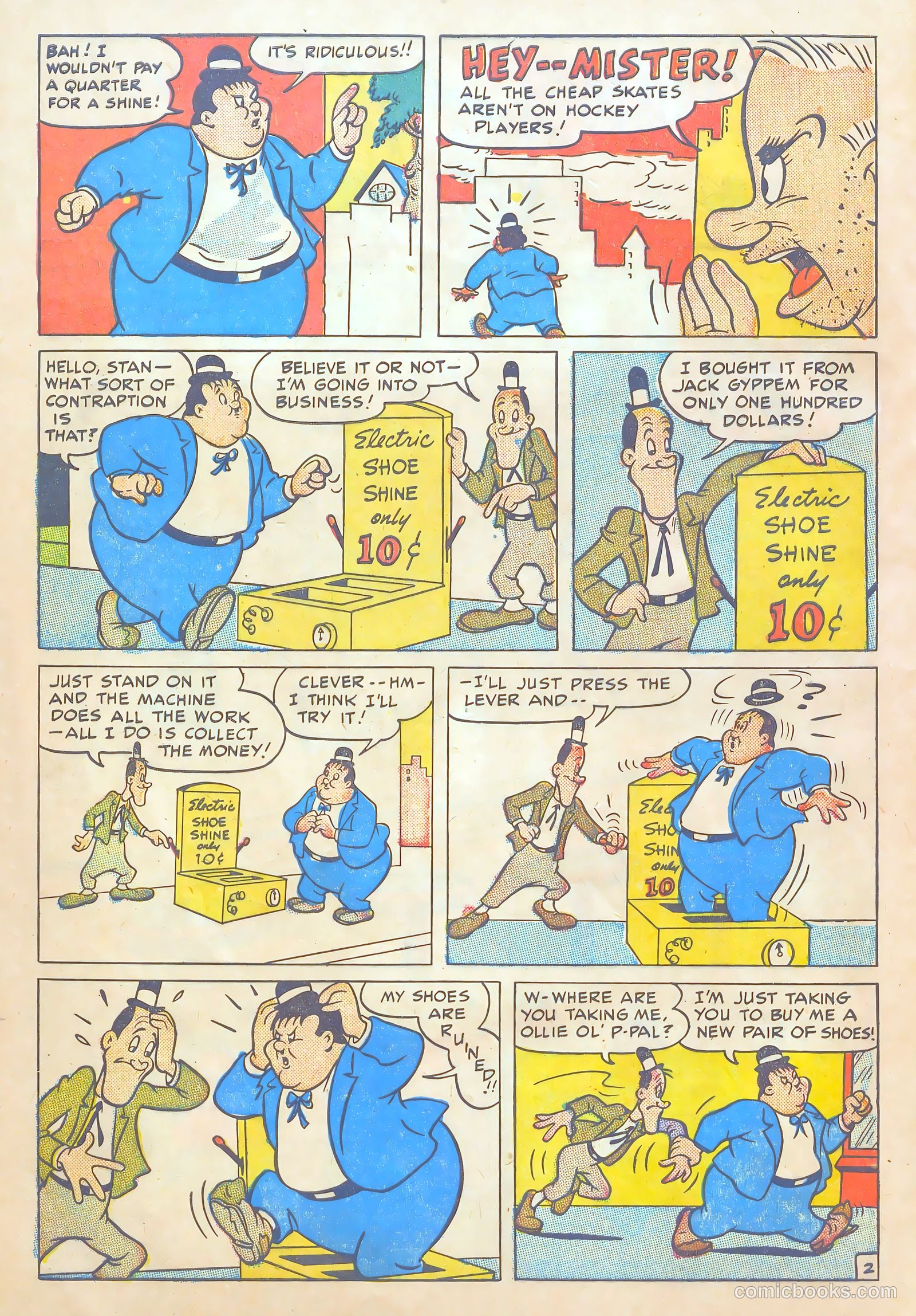 Laurel and Hardy Comics #3 (1949) — page 4 of 36