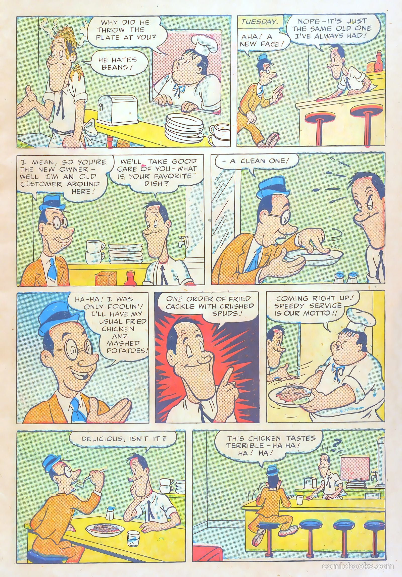 Laurel and Hardy Comics #3 (1949) — page 7 of 36