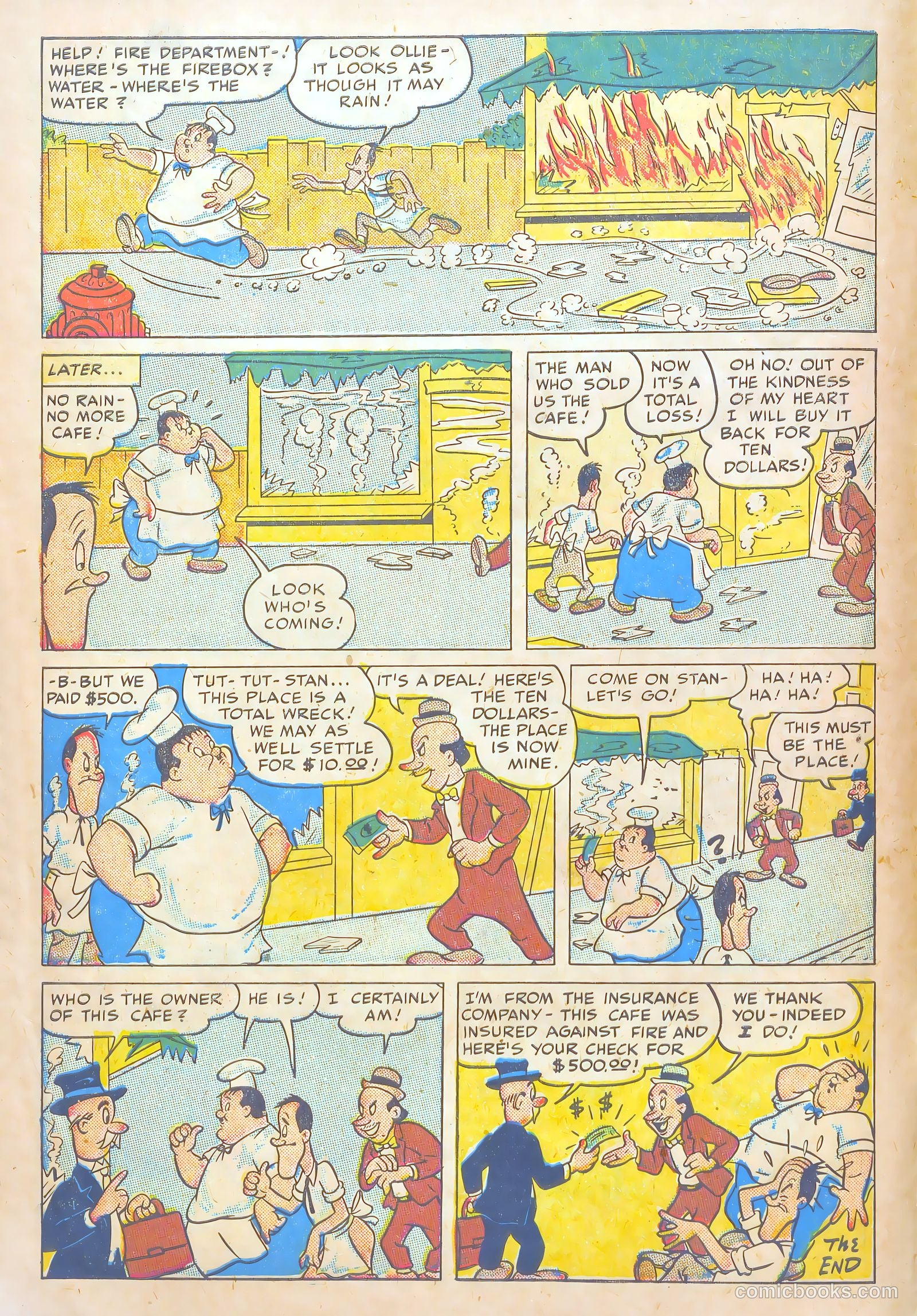 Laurel and Hardy Comics #3 (1949) — page 10 of 36