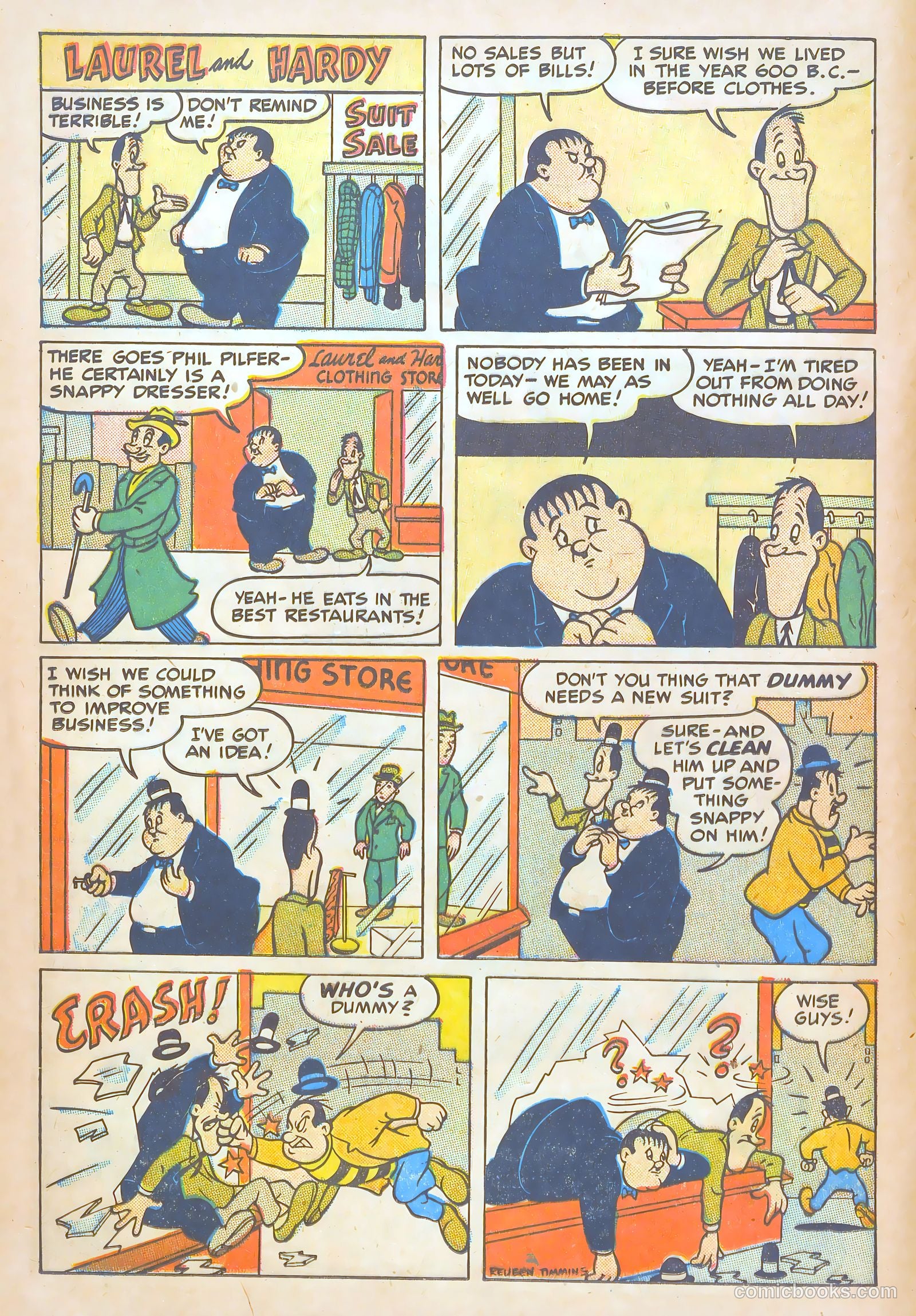Laurel and Hardy Comics #3 (1949) — page 12 of 36