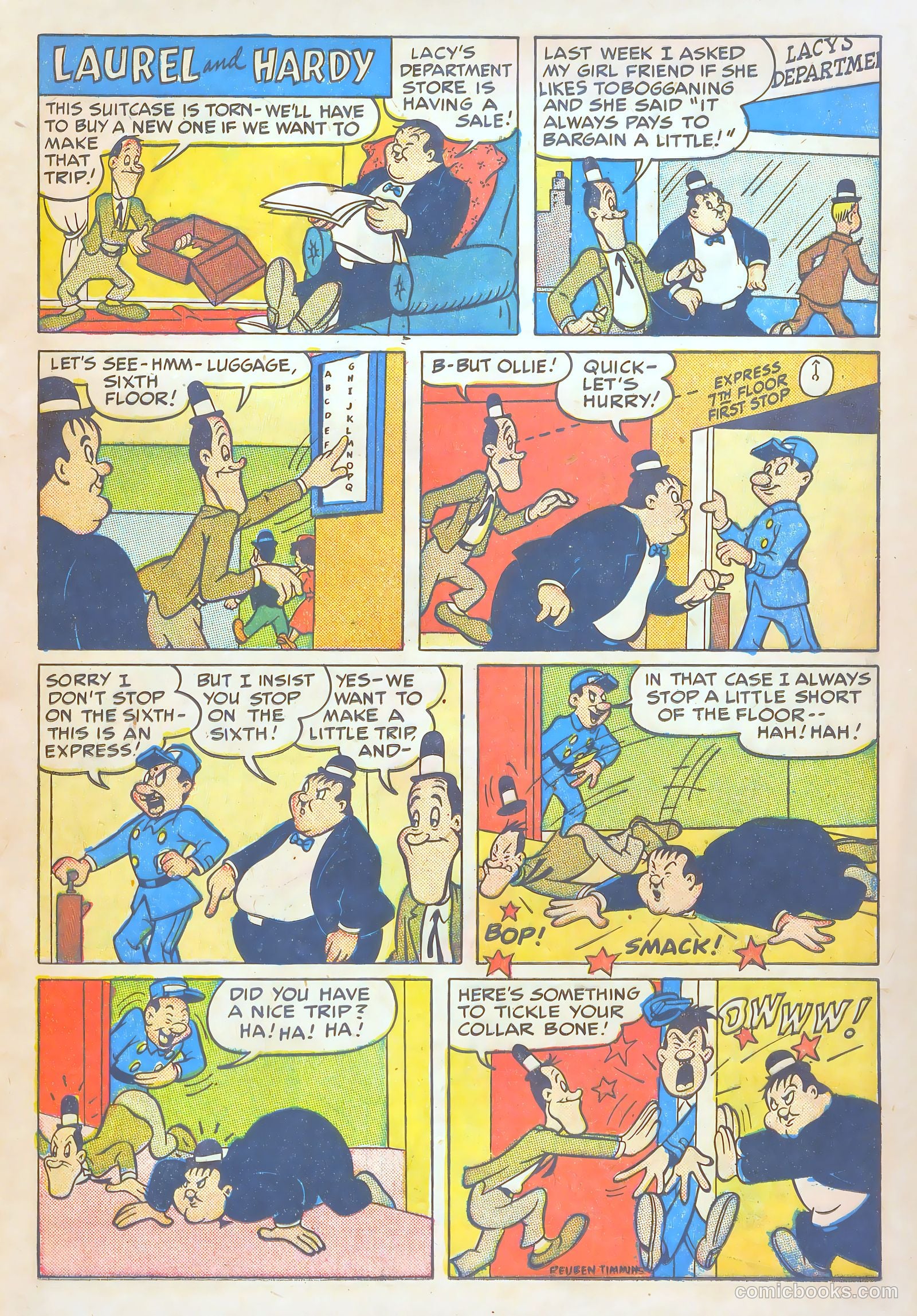 Laurel and Hardy Comics #3 (1949) — page 13 of 36