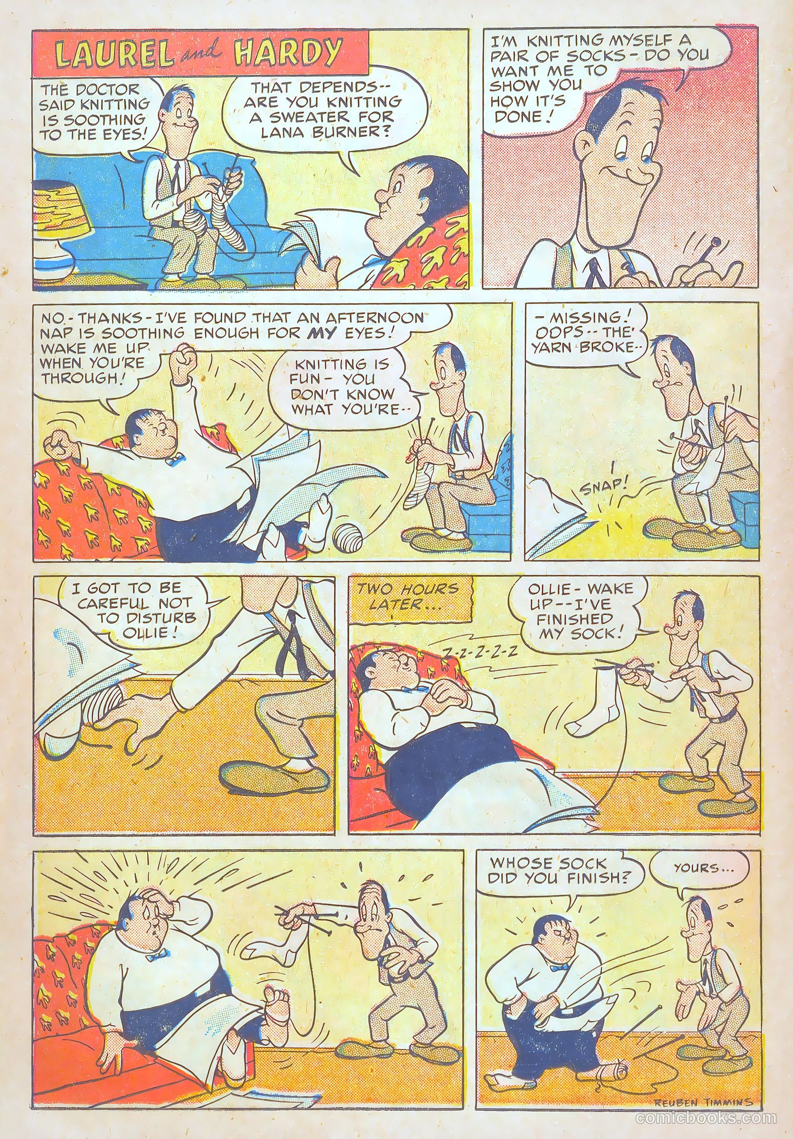 Laurel and Hardy Comics #3 (1949) — page 14 of 36