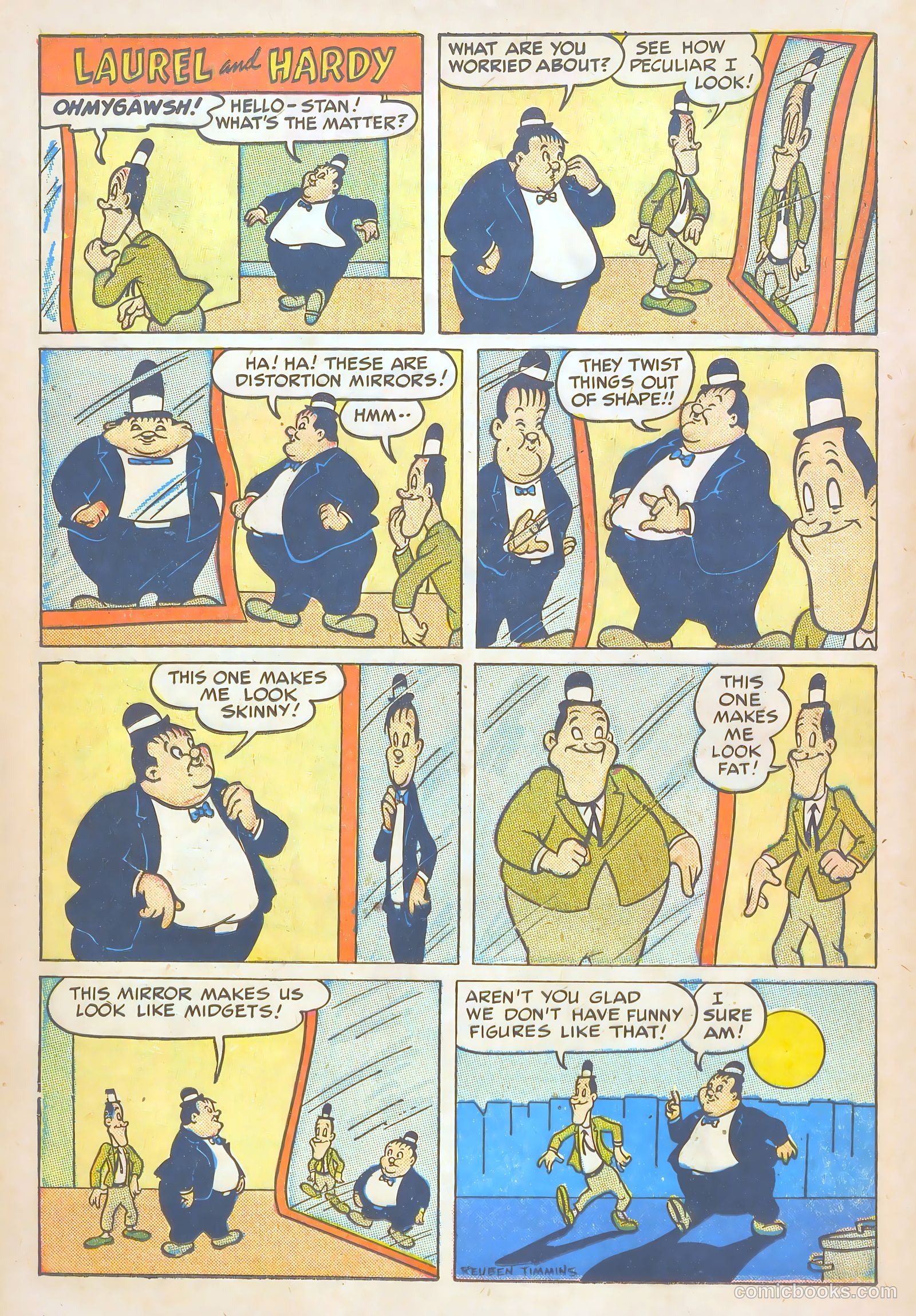 Laurel and Hardy Comics #3 (1949) — page 16 of 36
