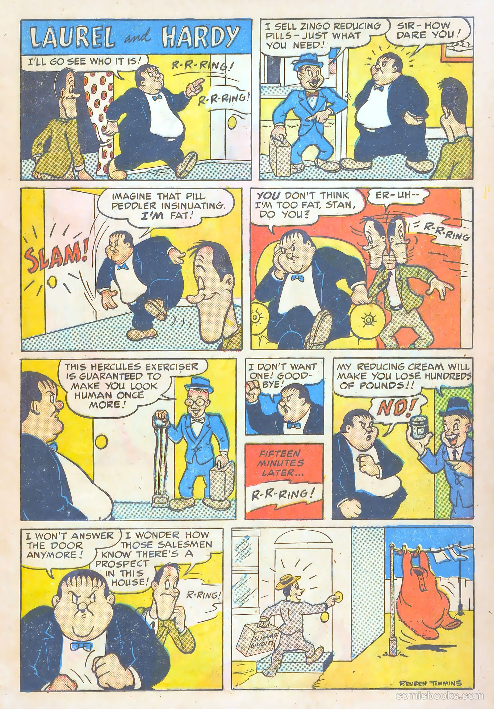 Laurel and Hardy Comics #3 (1949) — page 17 of 36