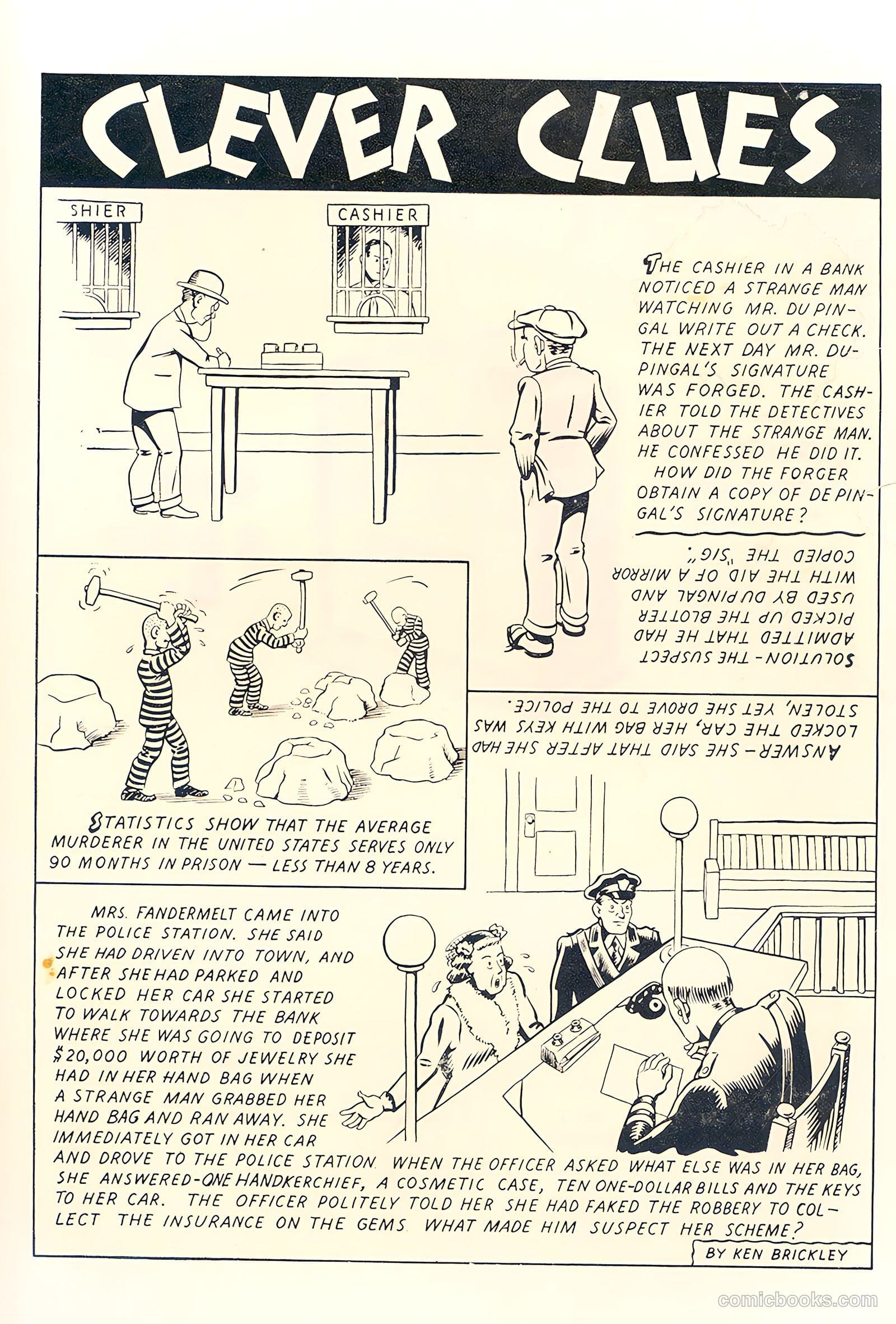 Lawbreakers #1 (1951) — page 35 of 36