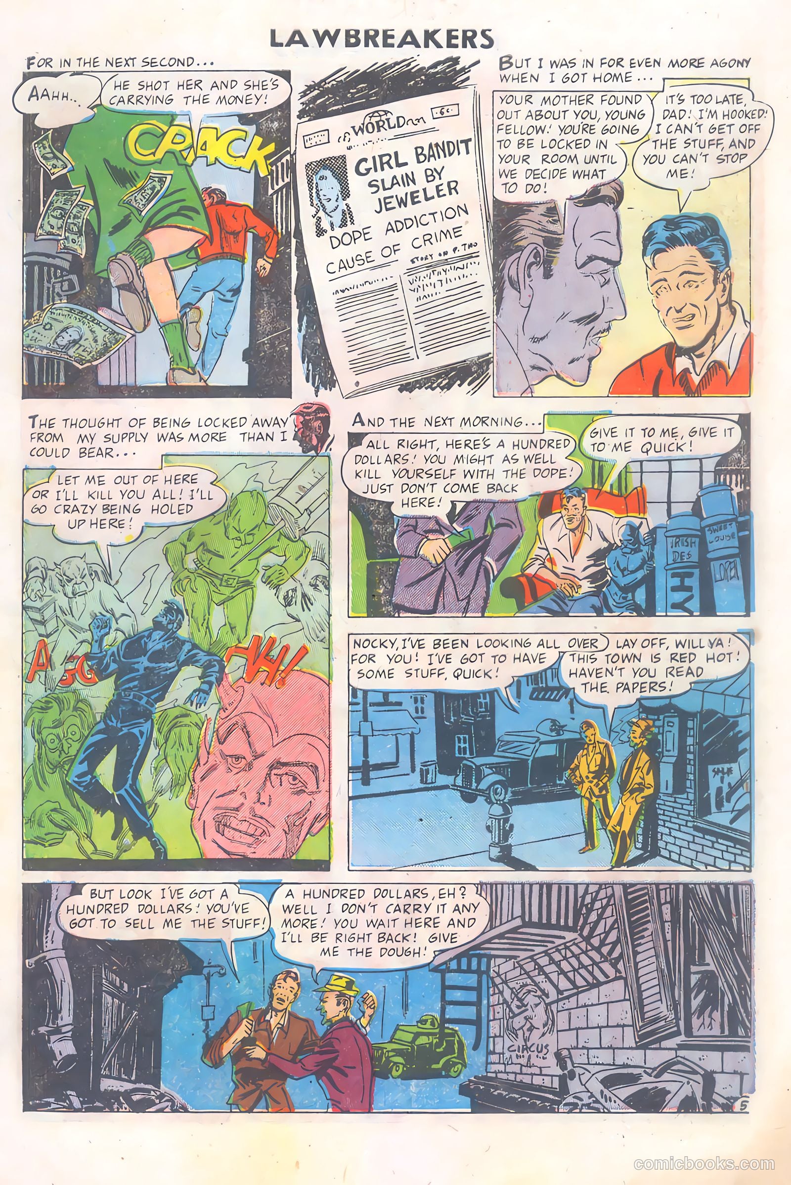 Lawbreakers #4 (1951) — page 7 of 36