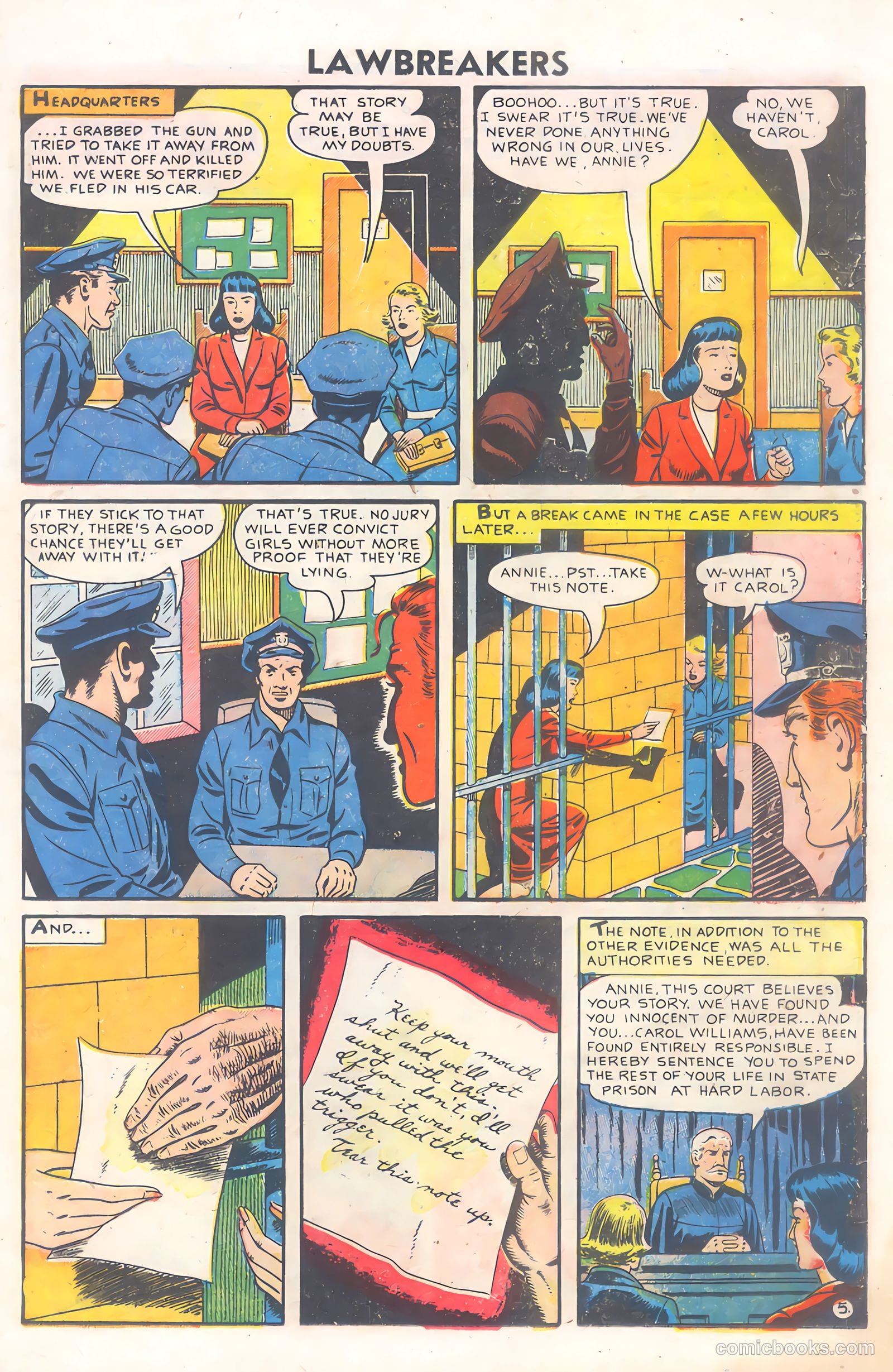 Lawbreakers #4 (1951) — page 19 of 36