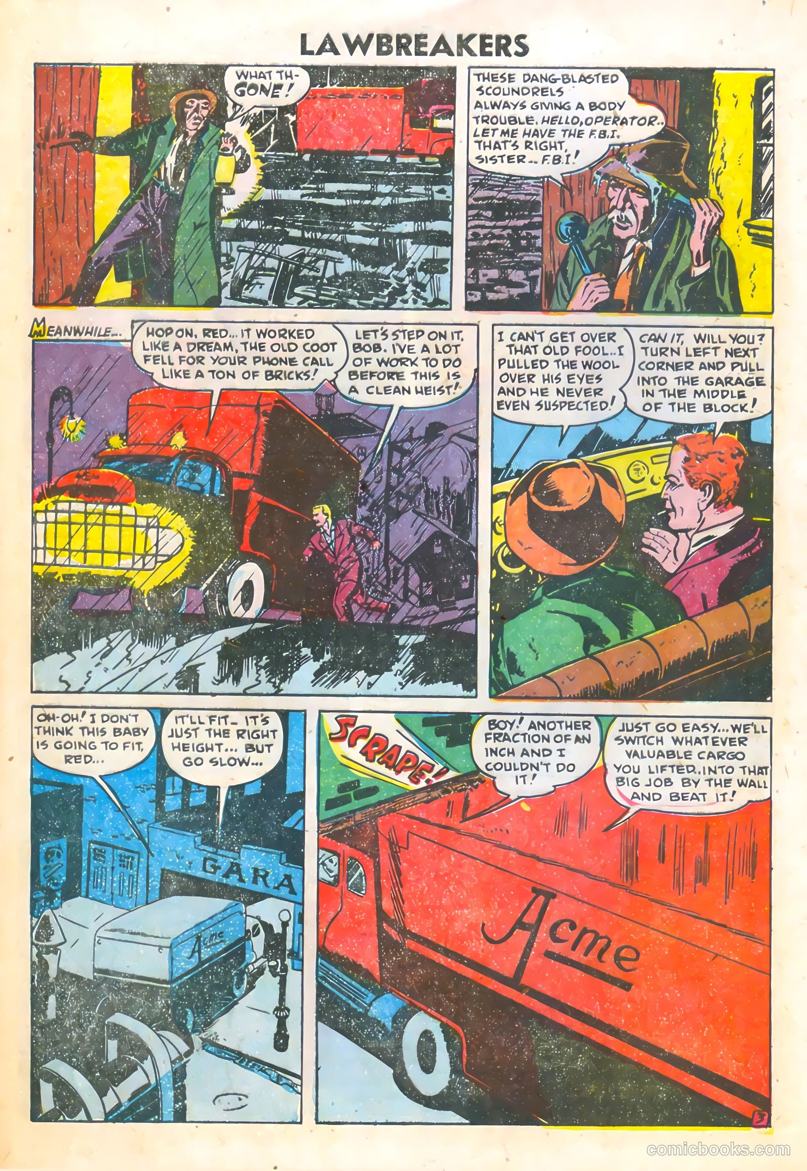 Lawbreakers #5 (1952) — page 28 of 36