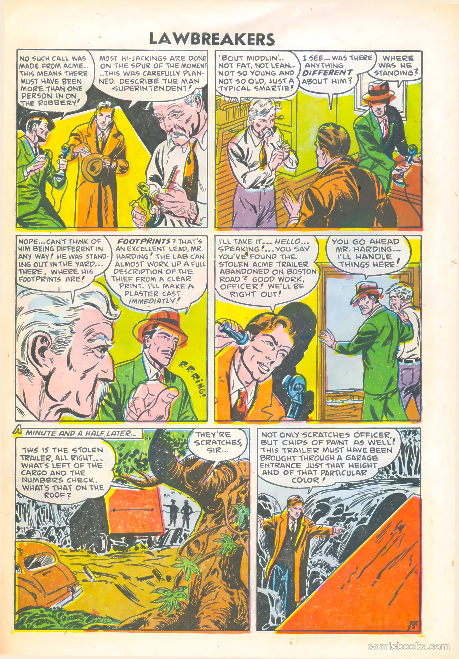 Lawbreakers #5 (1952) — page 30 of 36