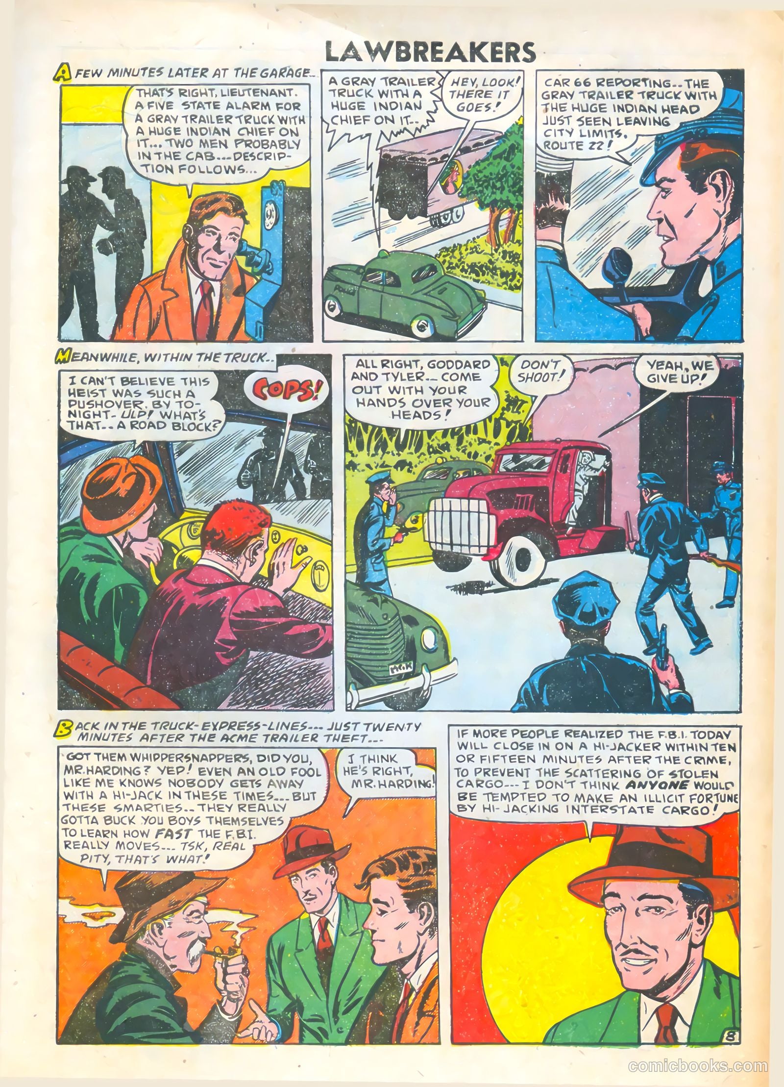 Lawbreakers #5 (1952) — page 33 of 36