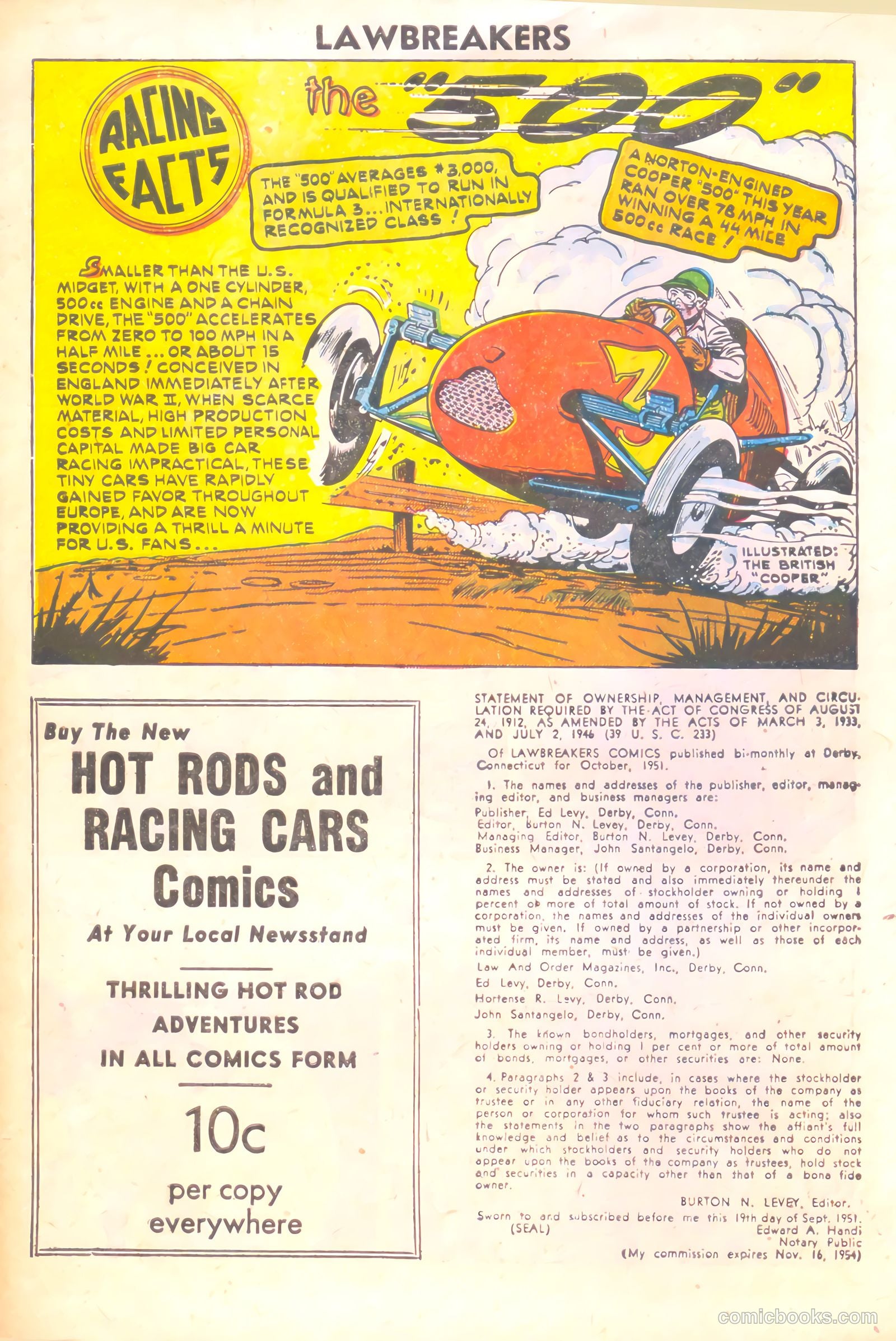 Lawbreakers #5 (1952) — page 34 of 36