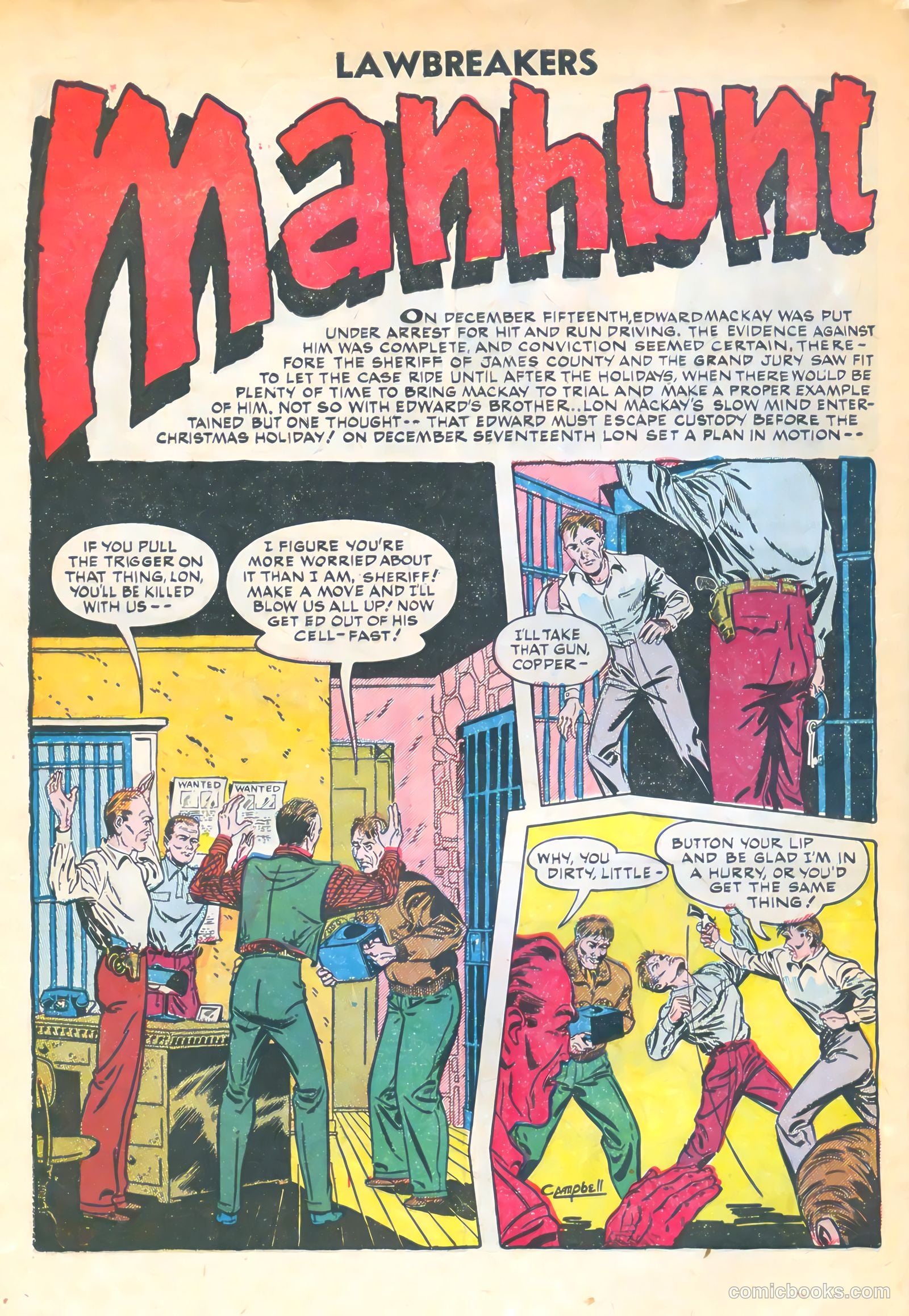 Lawbreakers #6 (1952) — page 28 of 36