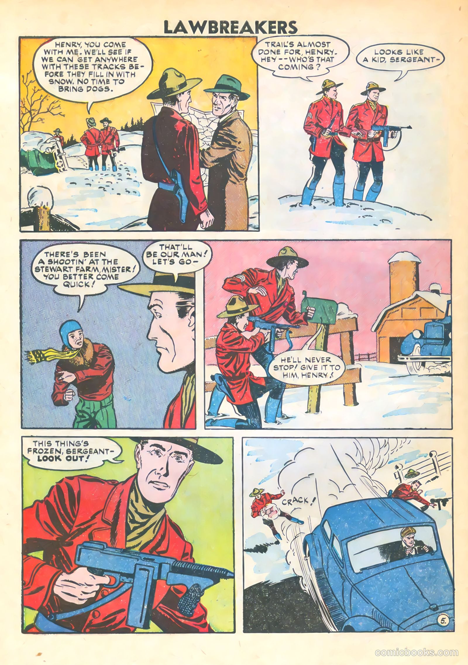 Lawbreakers #6 (1952) — page 32 of 36