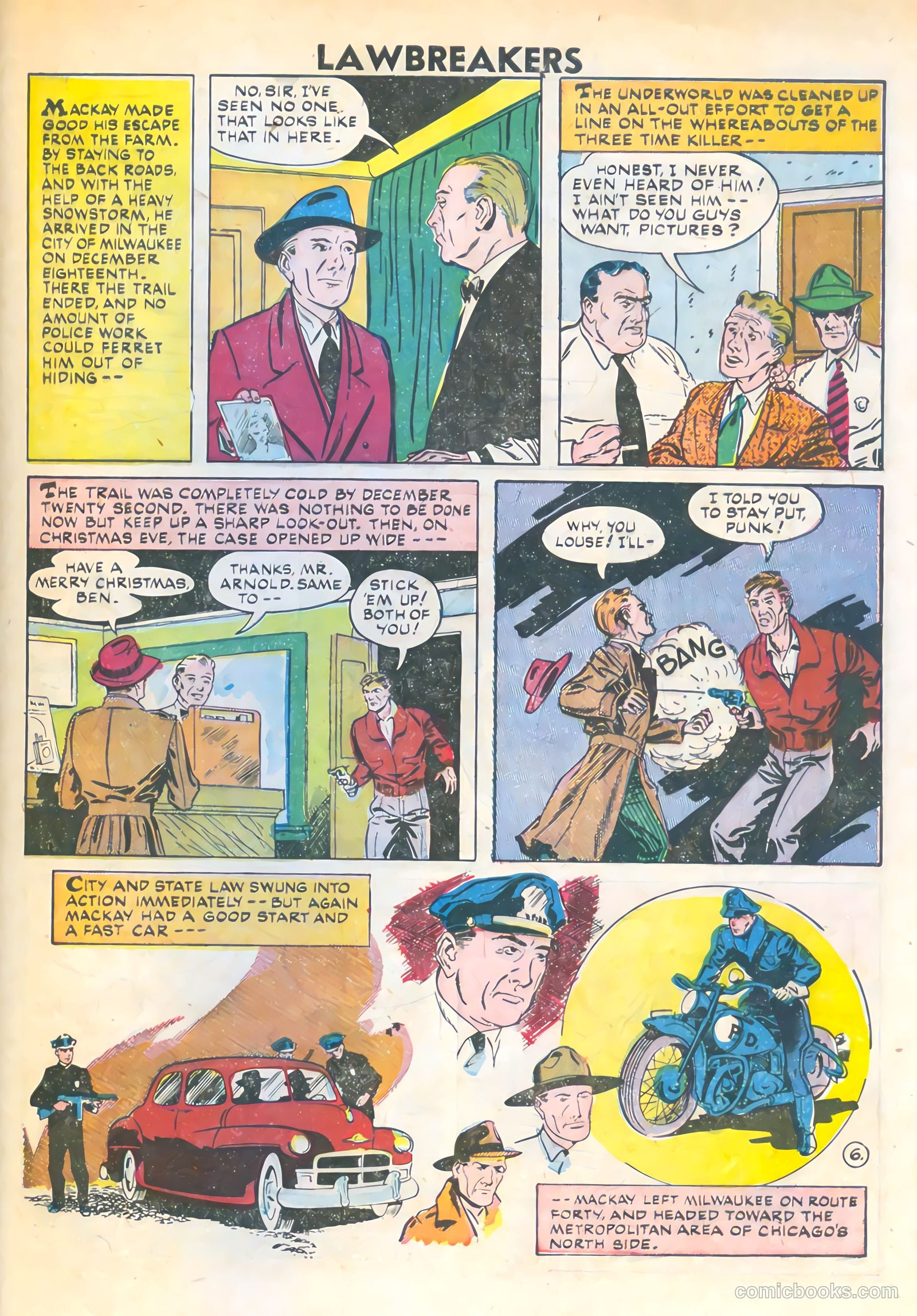 Lawbreakers #6 (1952) — page 33 of 36