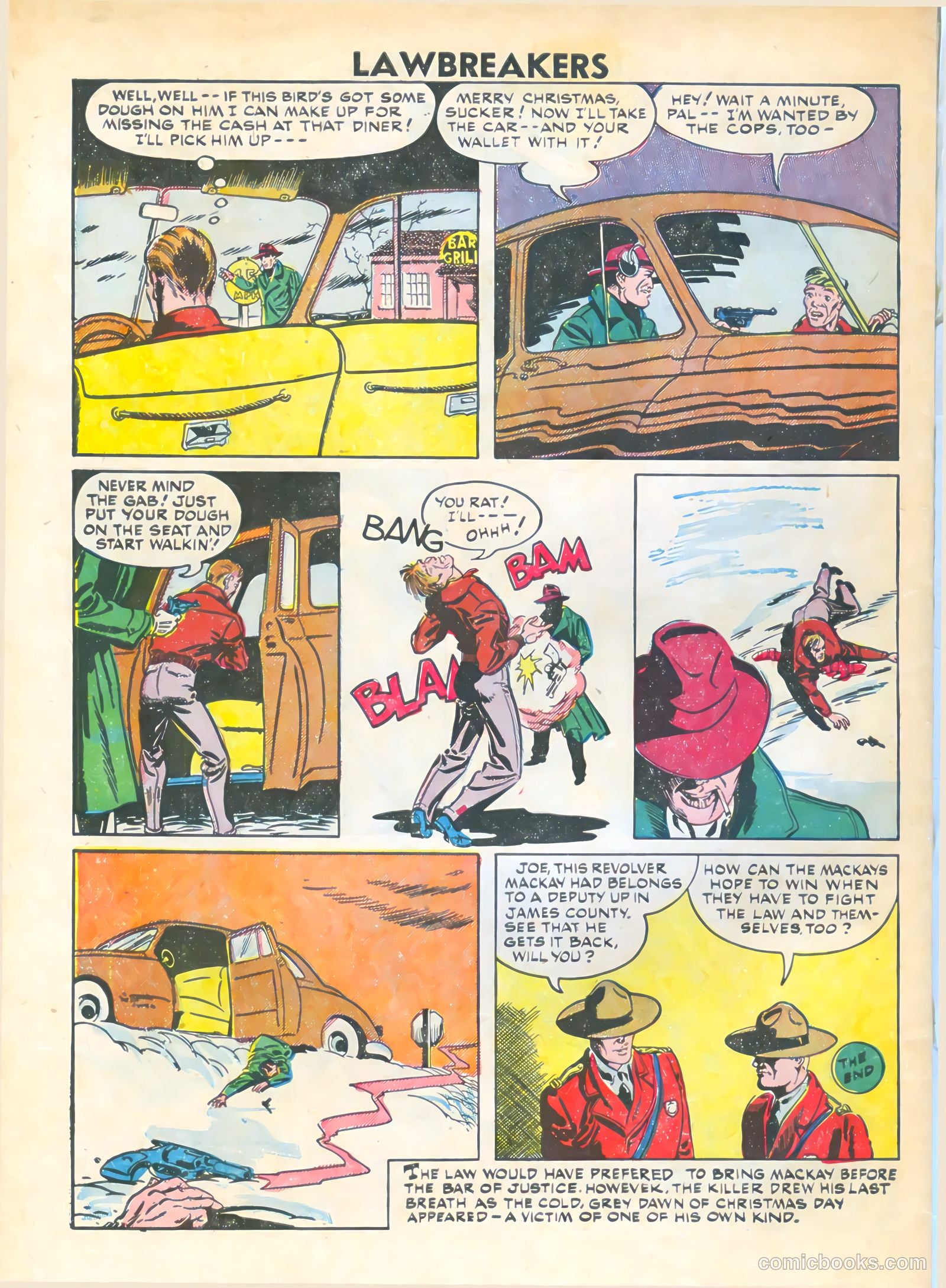 Lawbreakers #6 (1952) — page 34 of 36