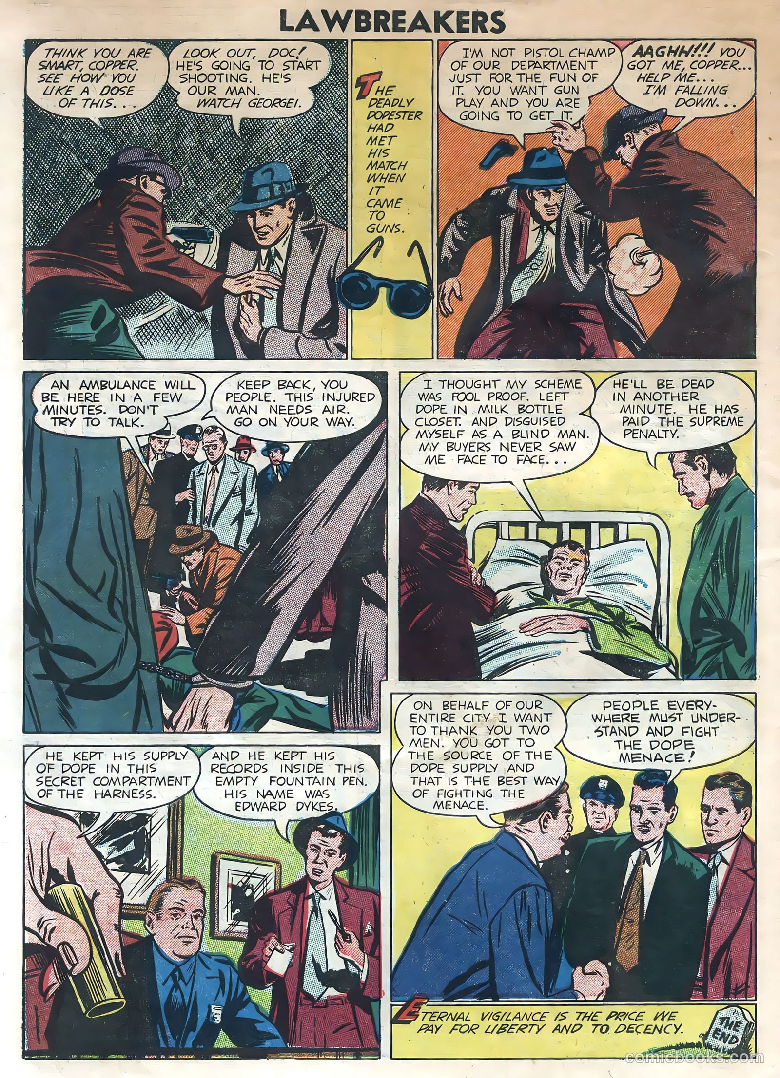 Lawbreakers #7 (1952) — page 34 of 36