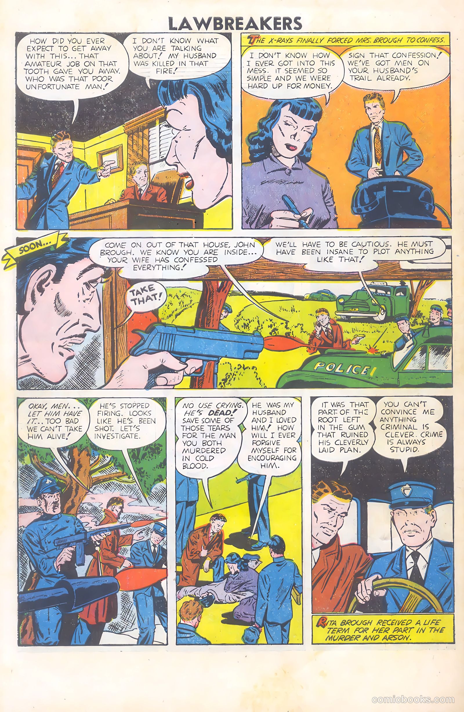 Lawbreakers #8 (1952) — page 34 of 36