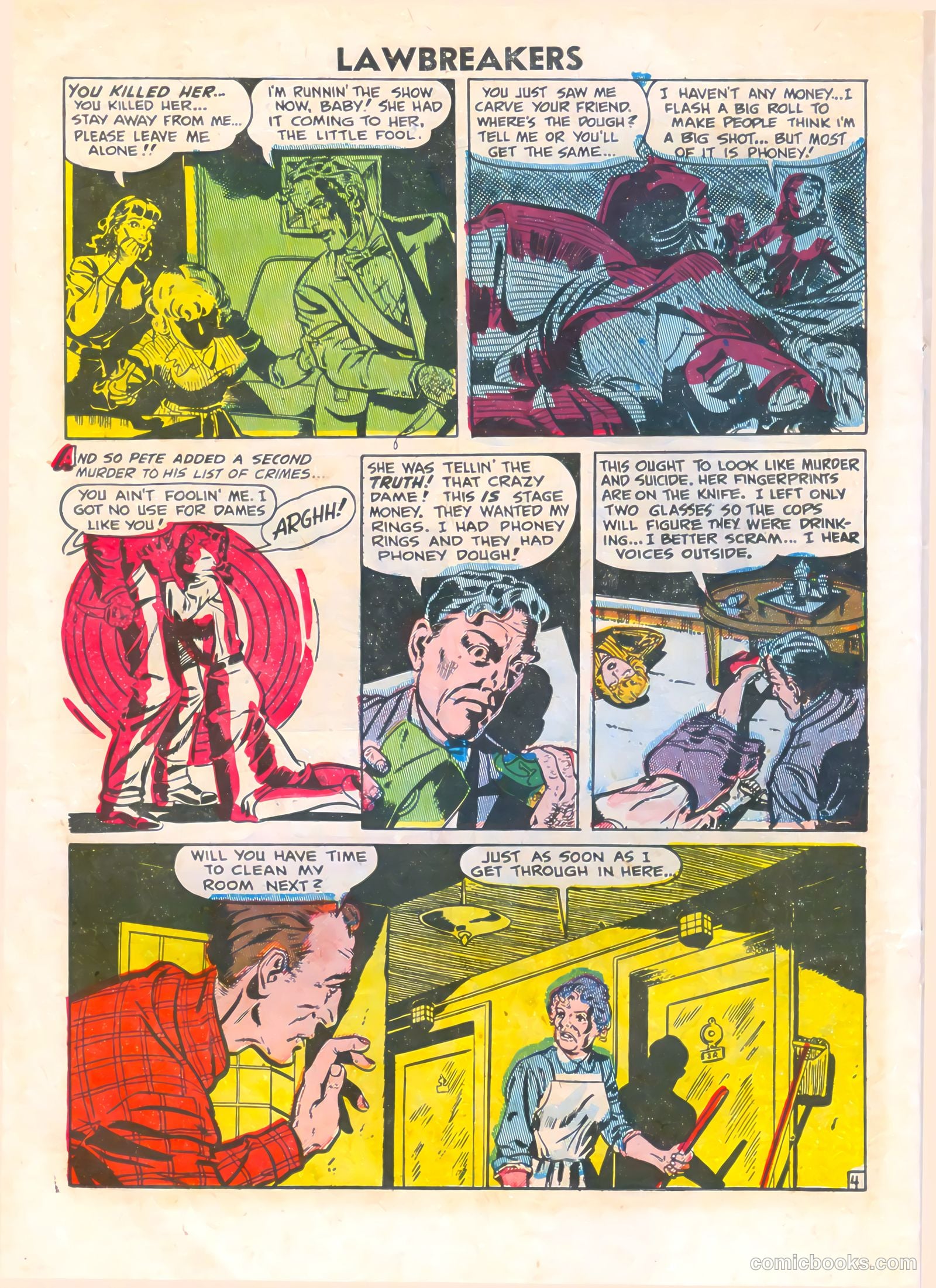 Lawbreakers #9 (1952) — page 22 of 36