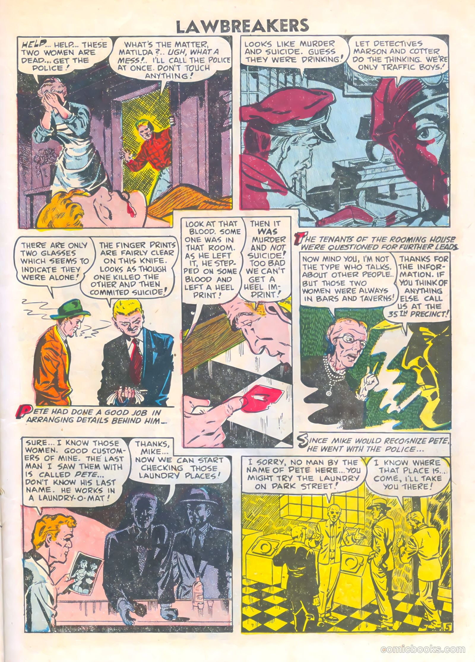 Lawbreakers #9 (1952) — page 23 of 36