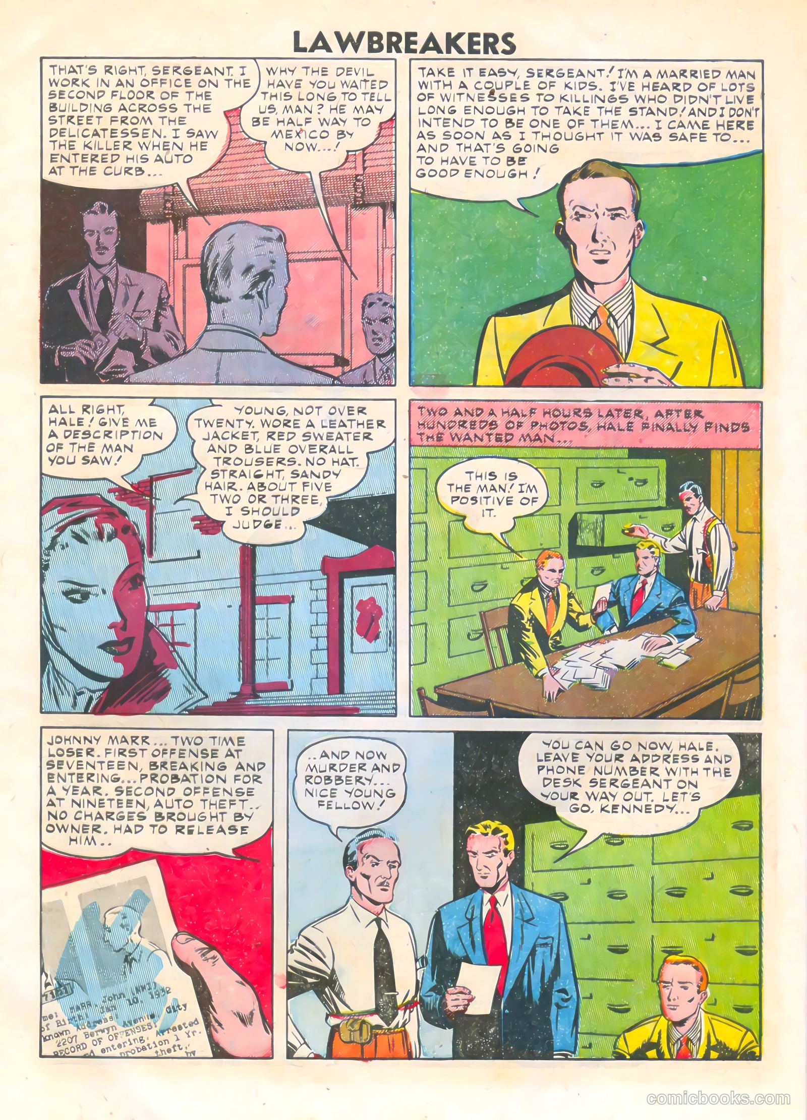 Lawbreakers #9 (1952) — page 28 of 36
