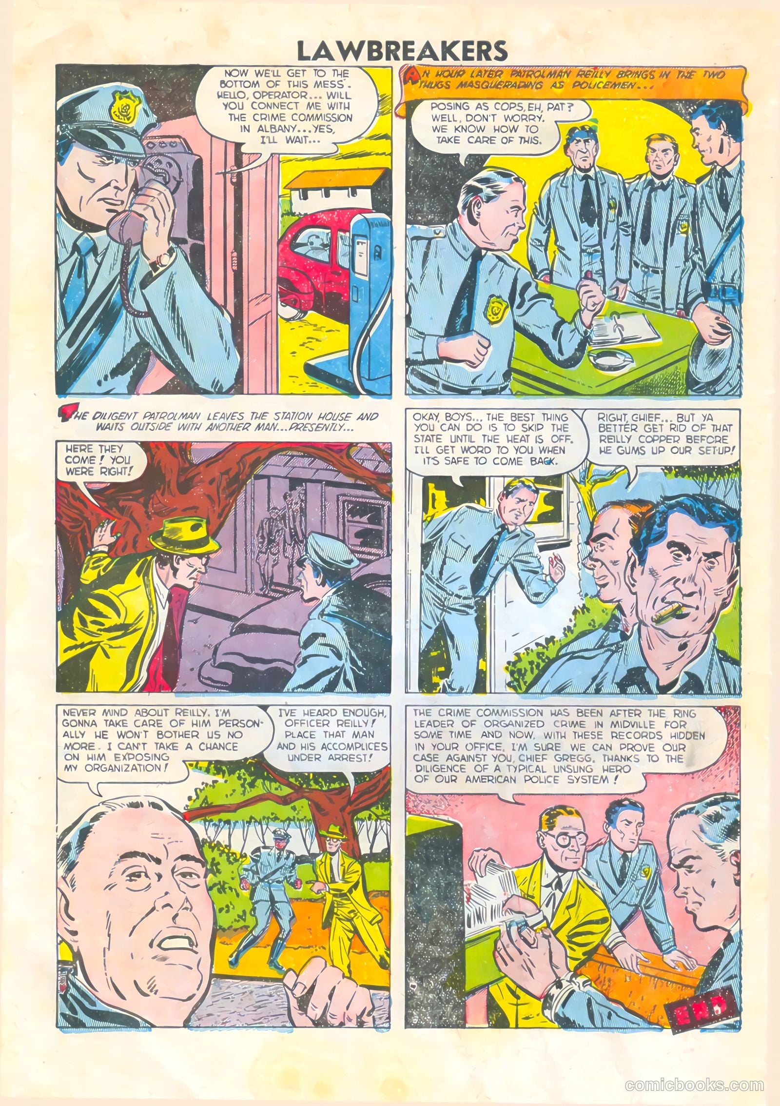 Lawbreakers #9 (1952) — page 34 of 36